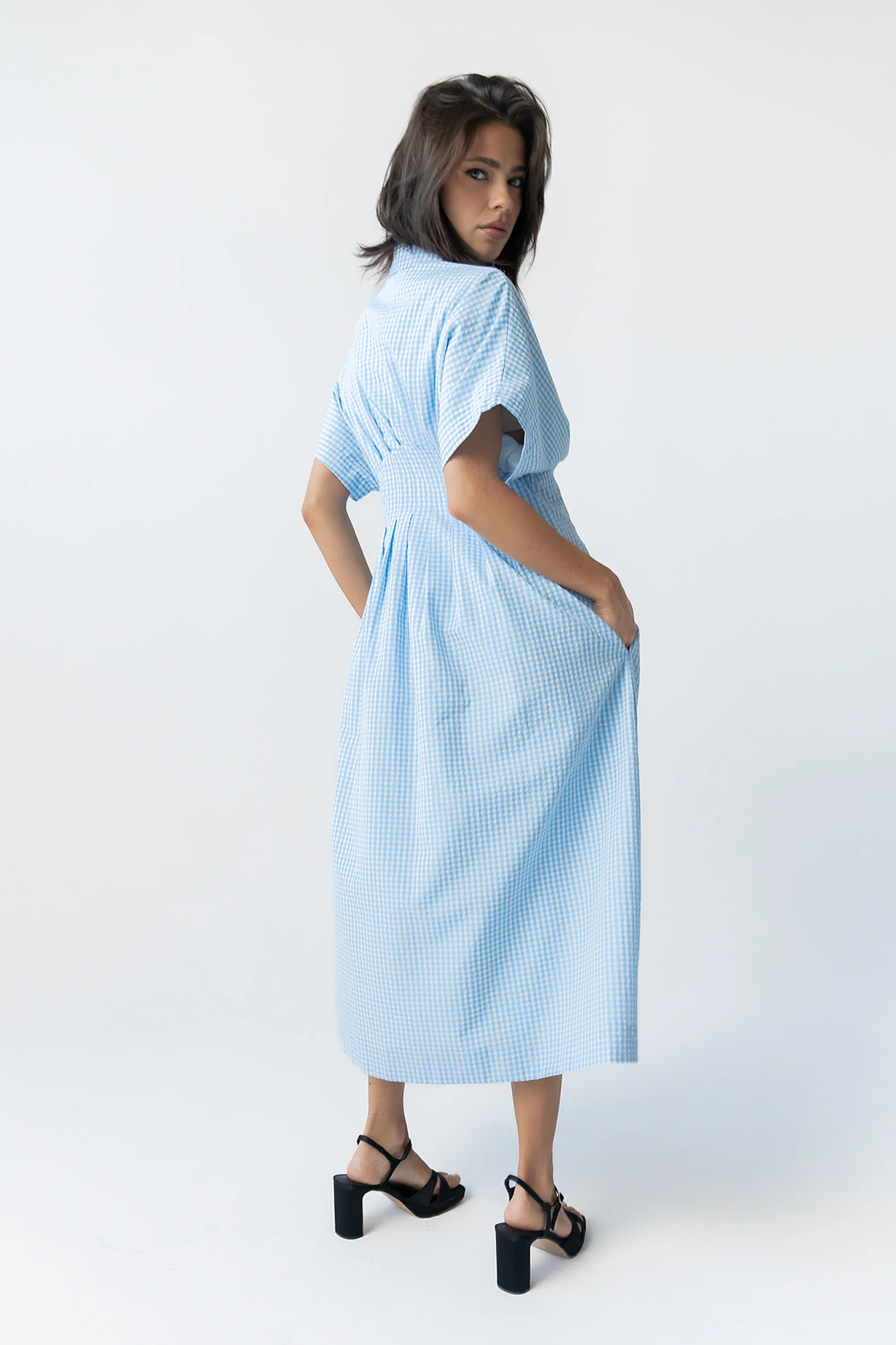 Collins Maxi Dress in Blue - Image 9
