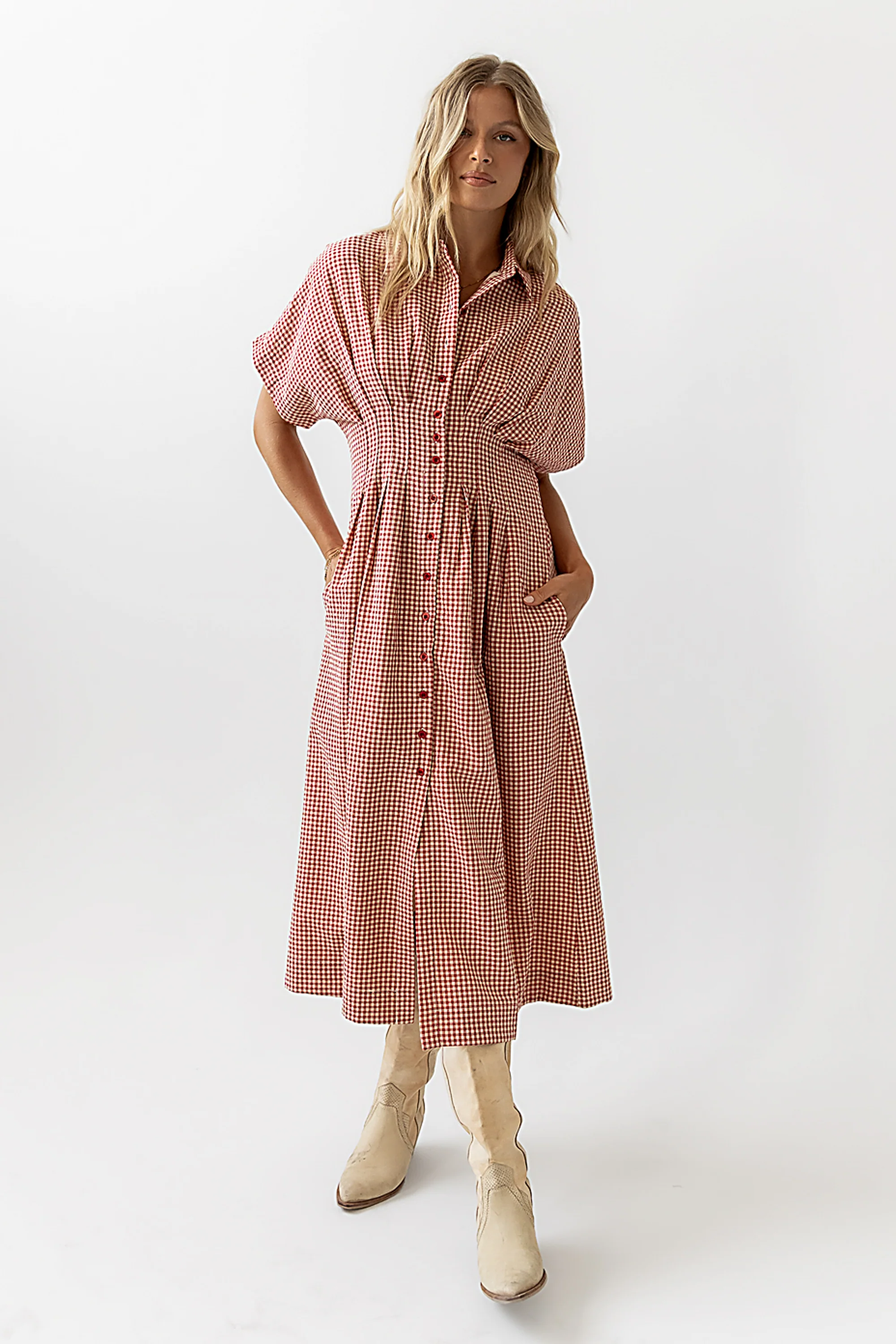 Collins Maxi Dress in Red - Image 2