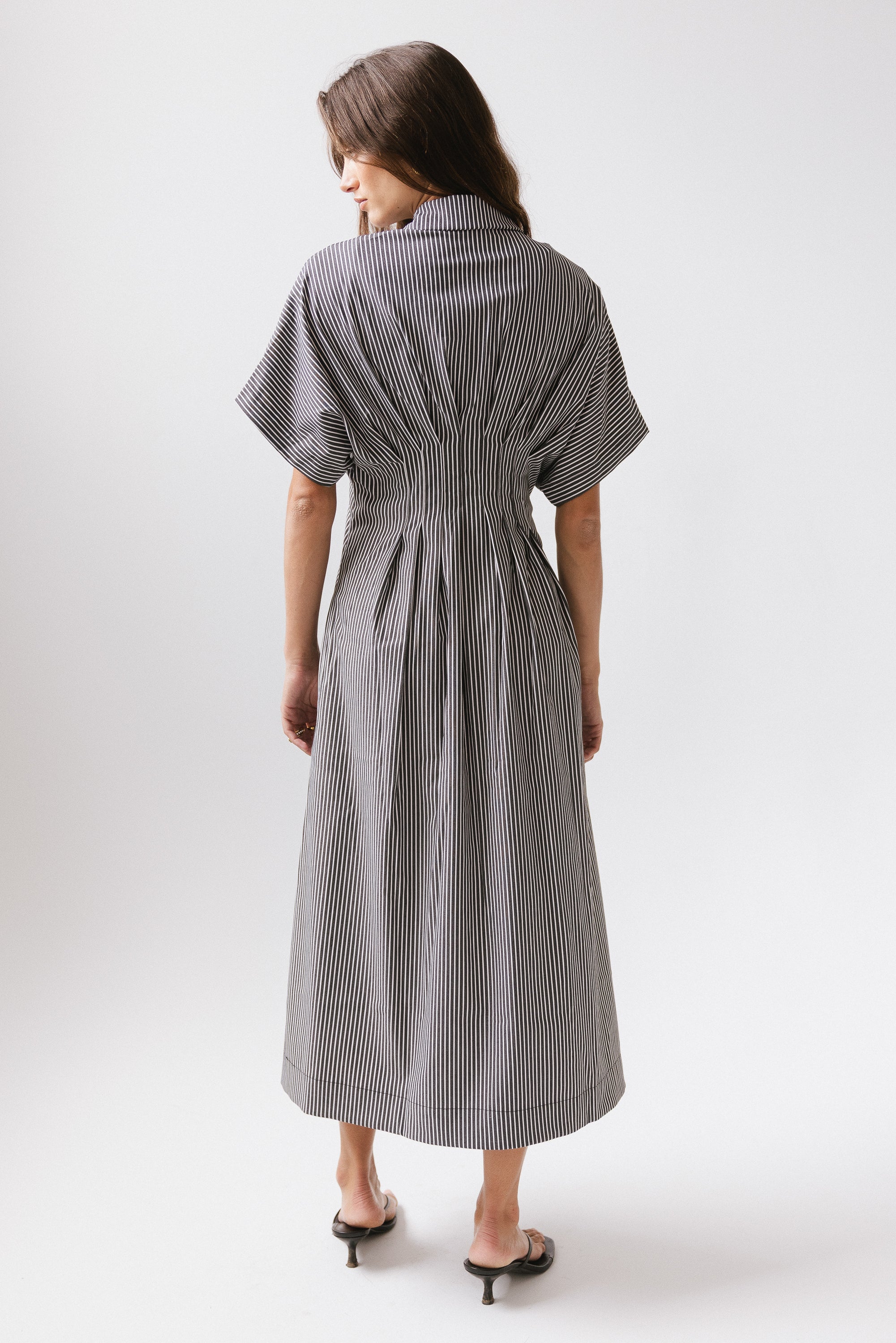 Collins Striped Maxi Dress in Grey - Image 9