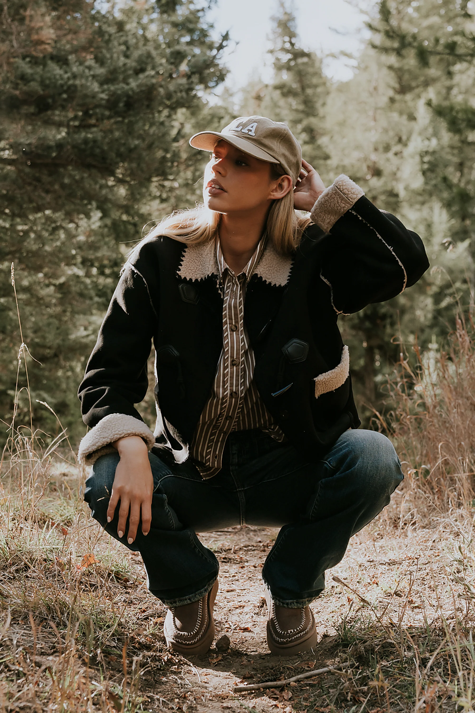 Collins Suede Jacket in Black - FINAL SALE - Image 4