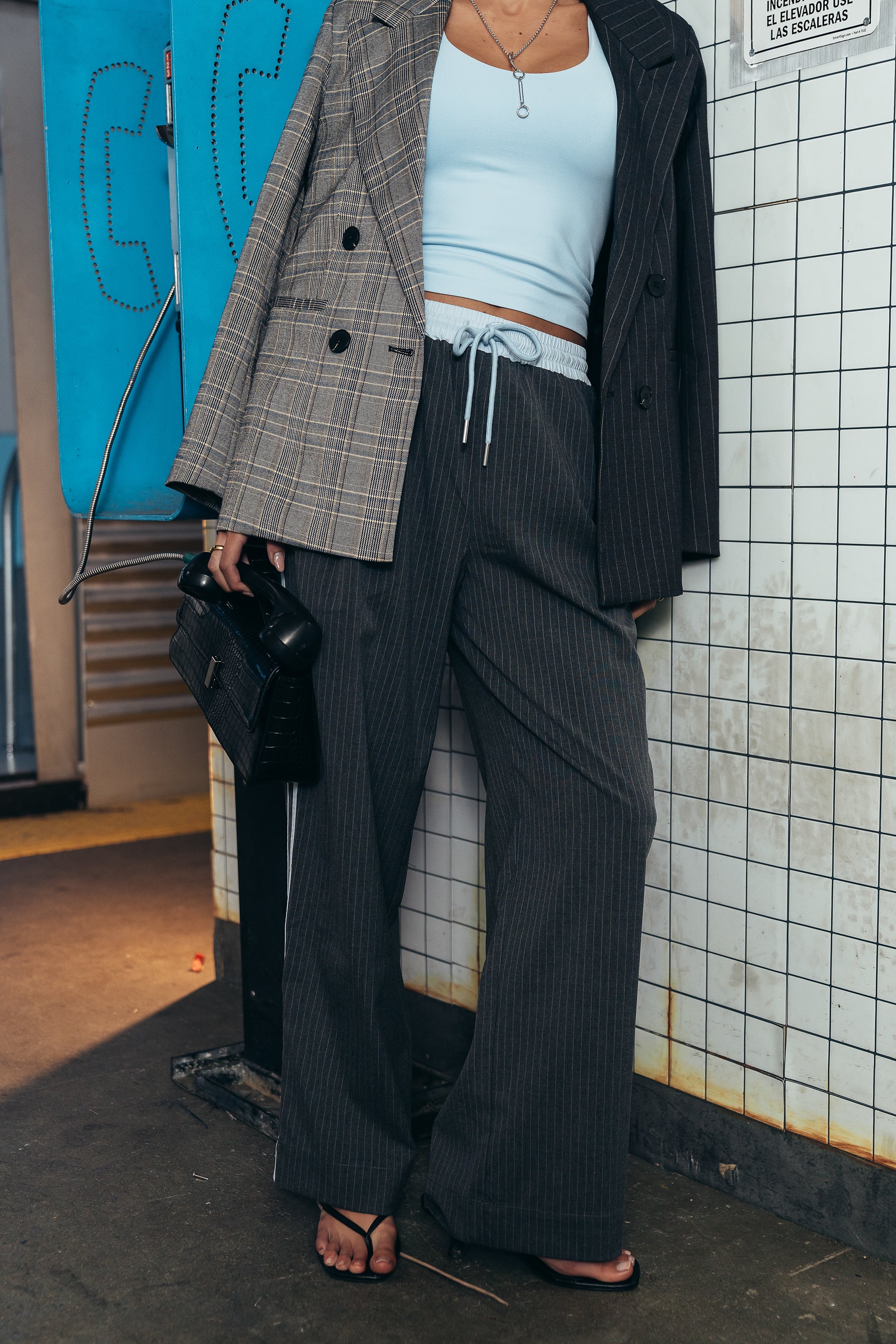 Connor Contrast Wide Leg Pants - Image 4