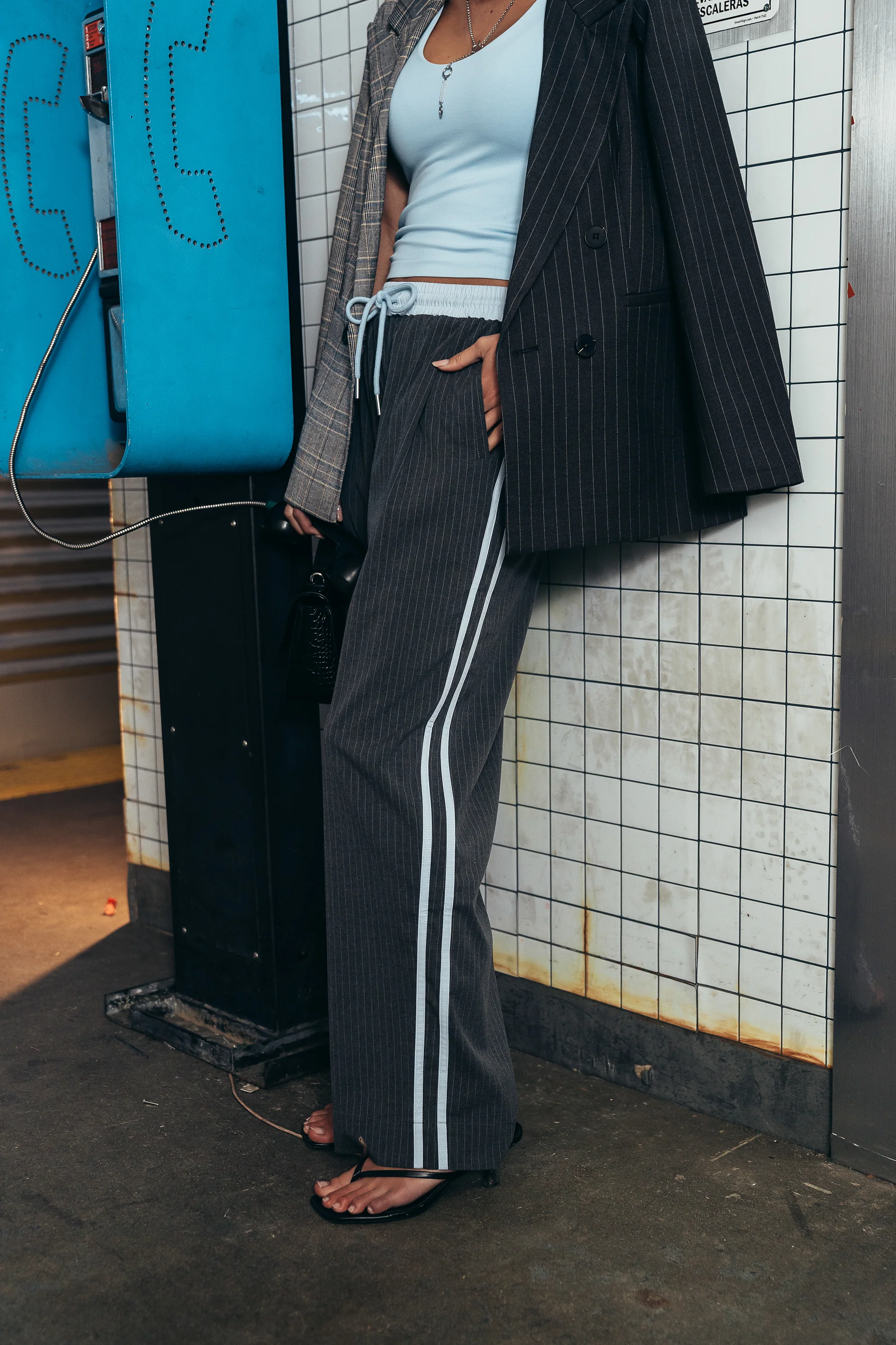 Connor Contrast Wide Leg Pants - Image 5