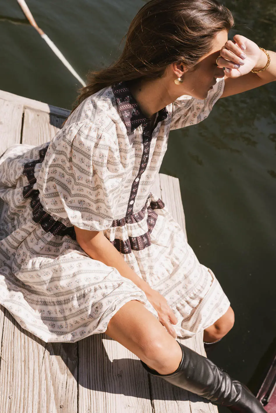 Constance Printed Mini Dress - FINAL SALE - Image 3