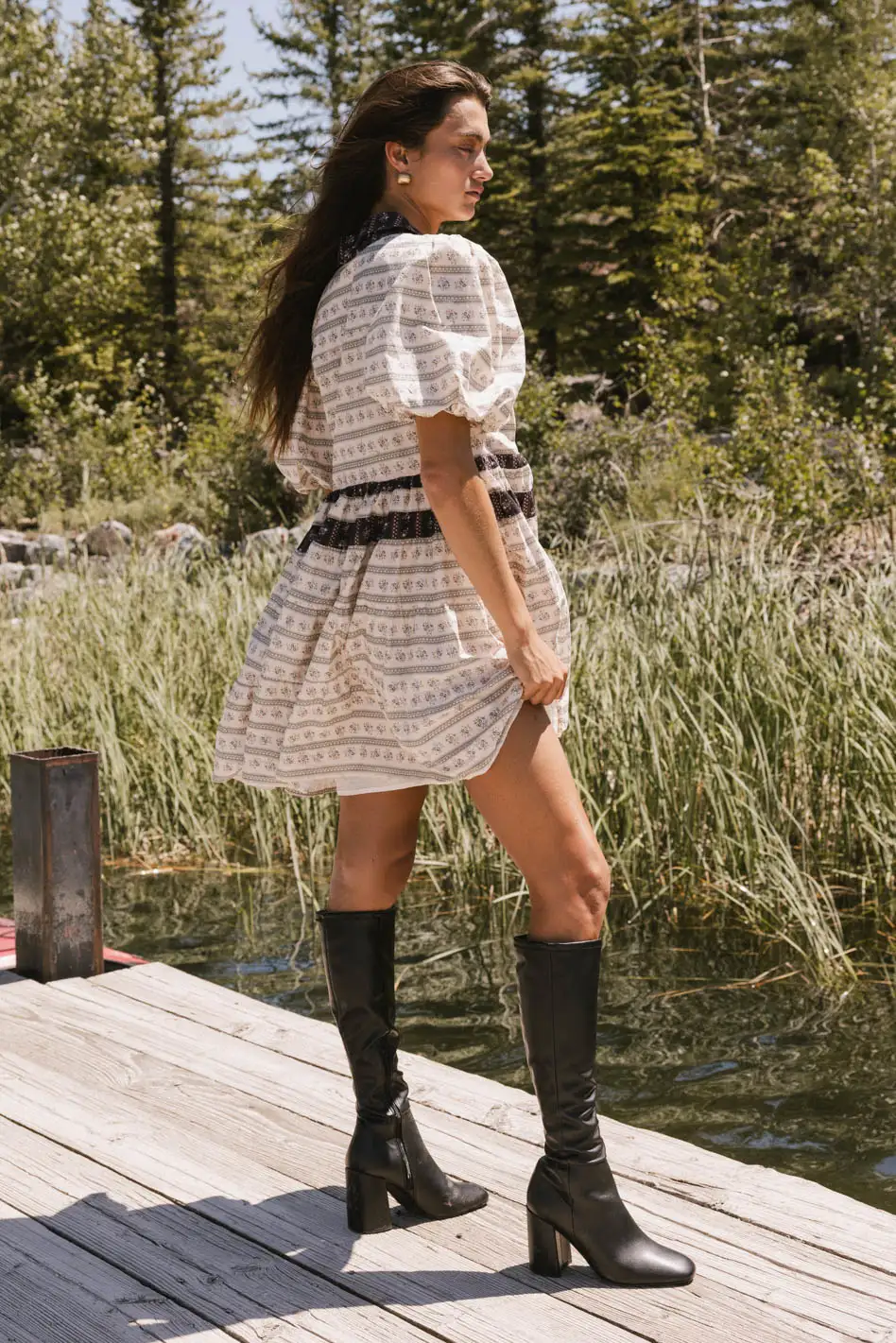 Constance Printed Mini Dress - FINAL SALE - Image 4