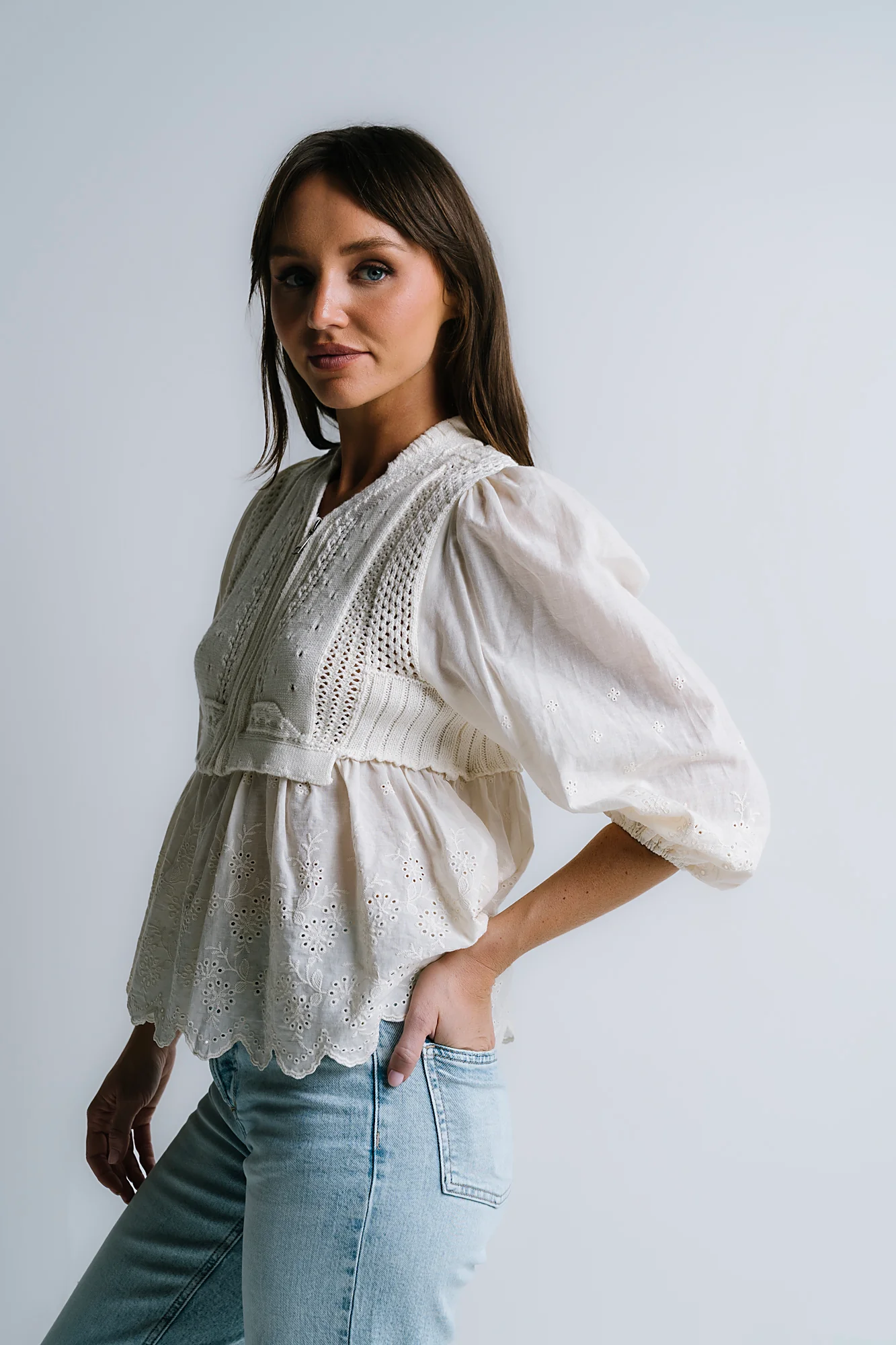 Corey Embroidered Sweater - FINAL SALE - Image 6