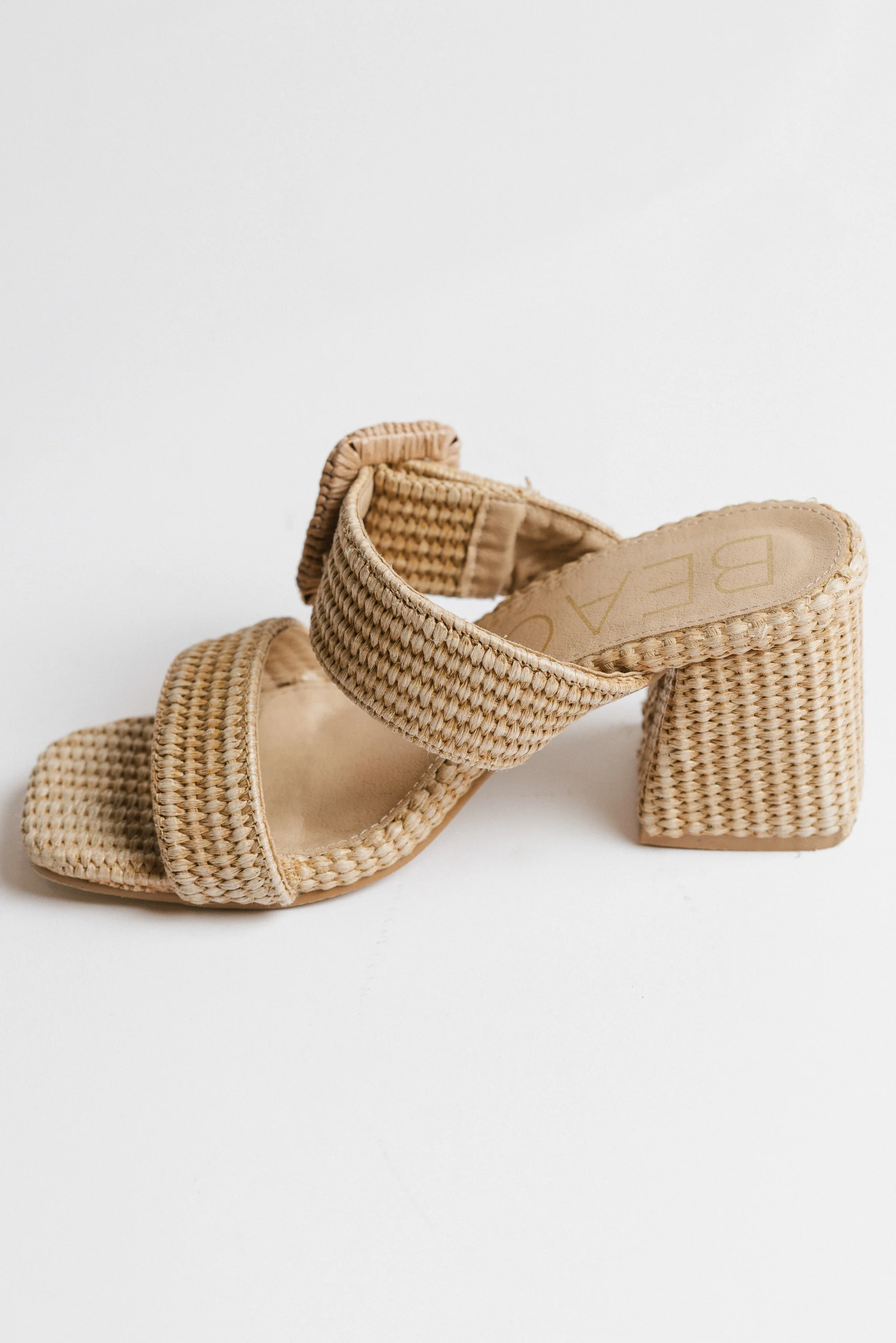 Corey Raffia Heel - FINAL SALE - Image 4