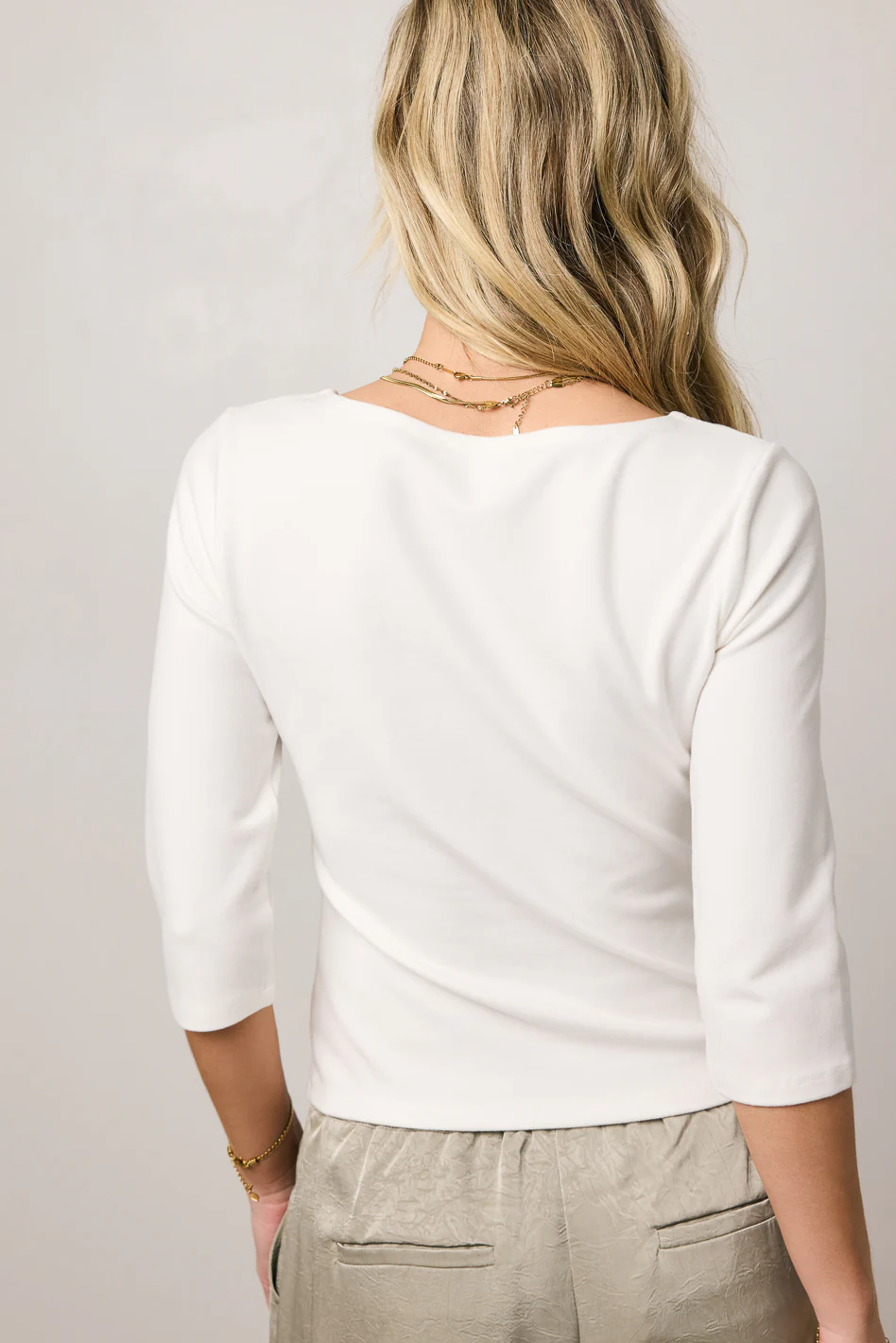 Corrie Knit Top in White - FINAL SALE - Image 2
