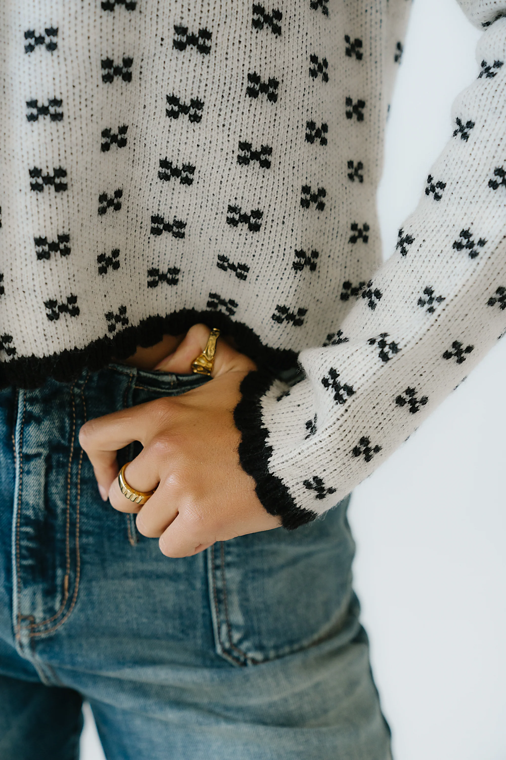 Courtney Scalloped Cardigan in Cream - FINAL SALE - Image 5
