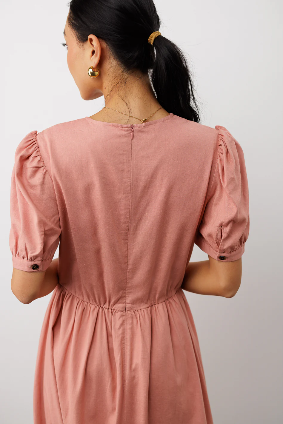 Cyrus Midi Dress in Pink - FINAL SALE - Image 5