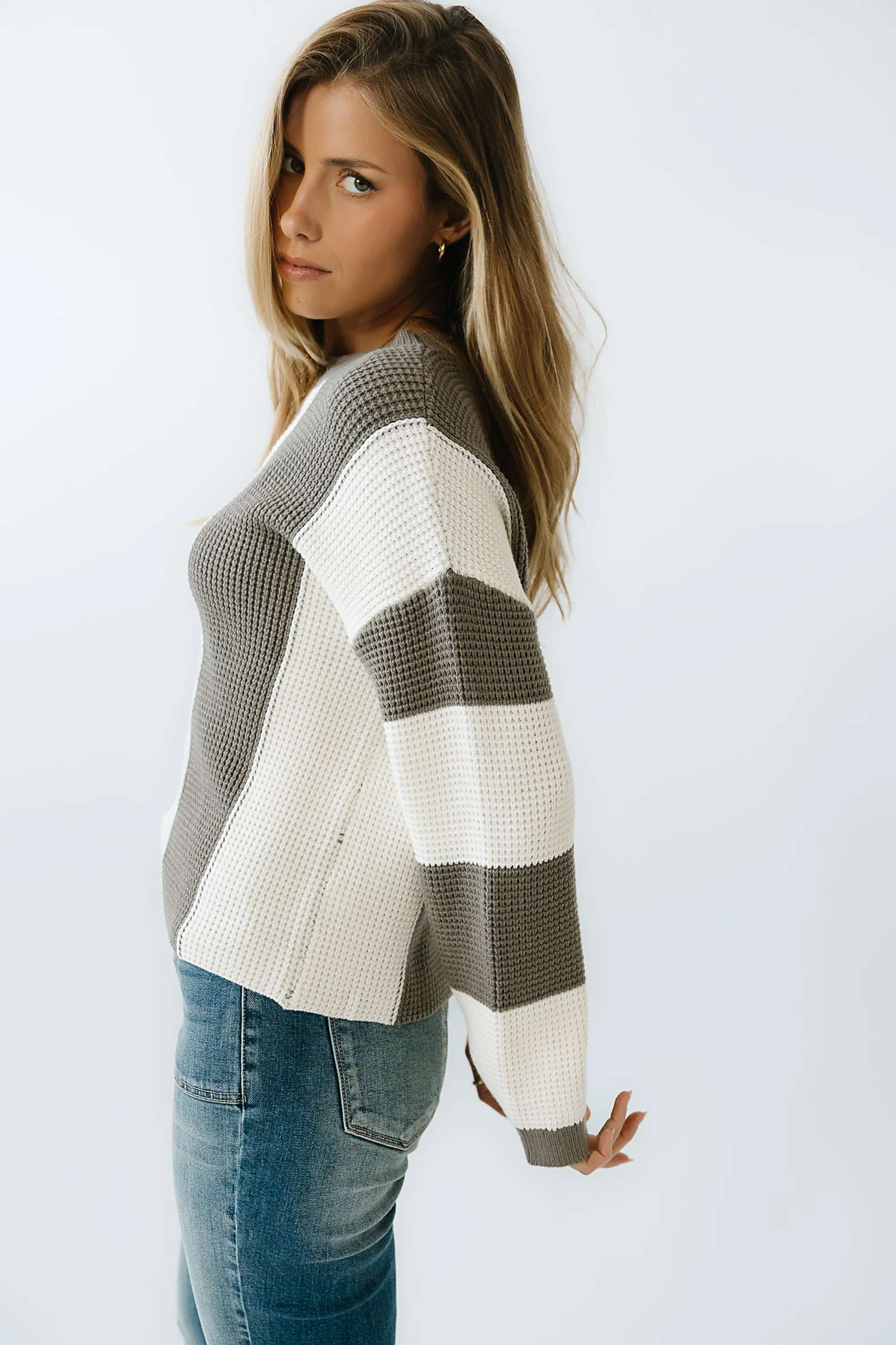 Dahlia Waffle Knit Sweater - FINAL SALE - Image 3