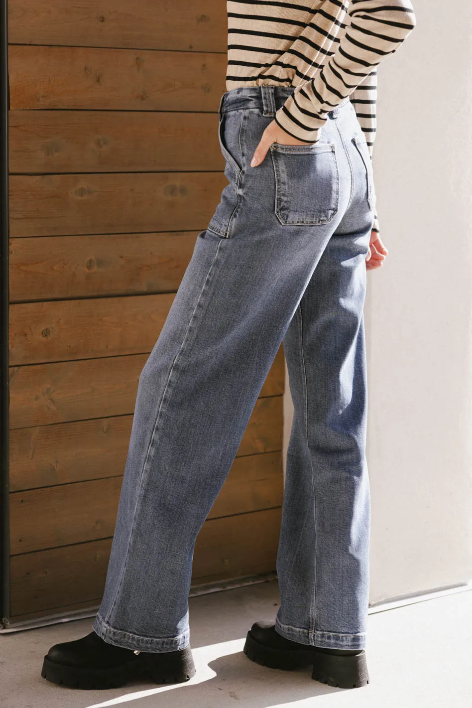 Daina Wide Leg Jeans - FINAL SALE - Image 5