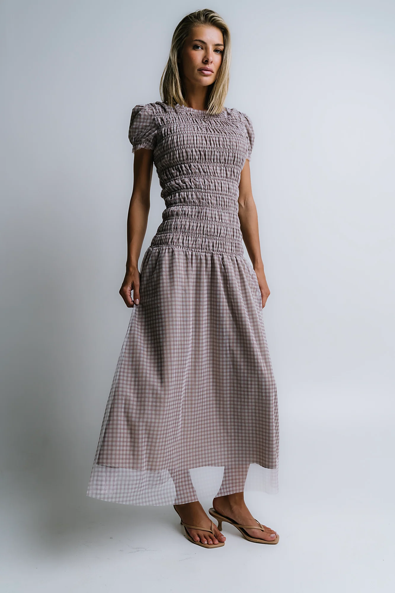 Daisy Gingham Maxi Dress - FINAL SALE - Image 2