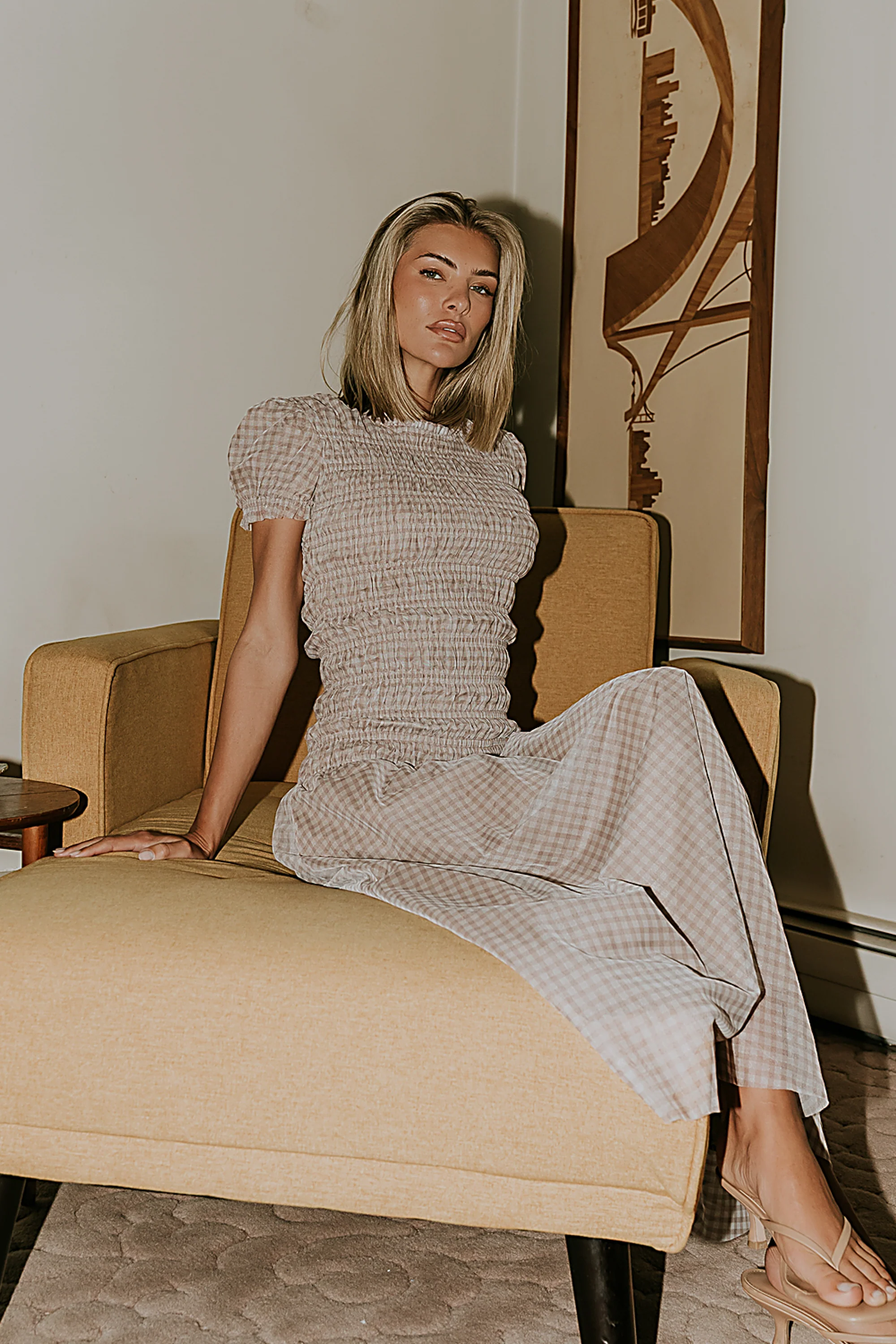 Daisy Gingham Maxi Dress - FINAL SALE - Image 5