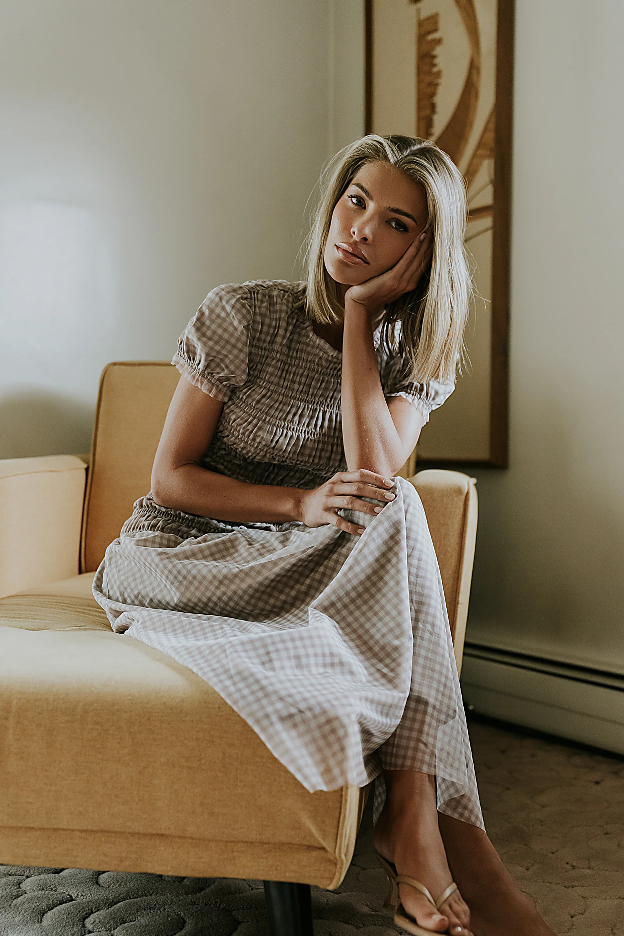 Daisy Gingham Maxi Dress - FINAL SALE - Image 6