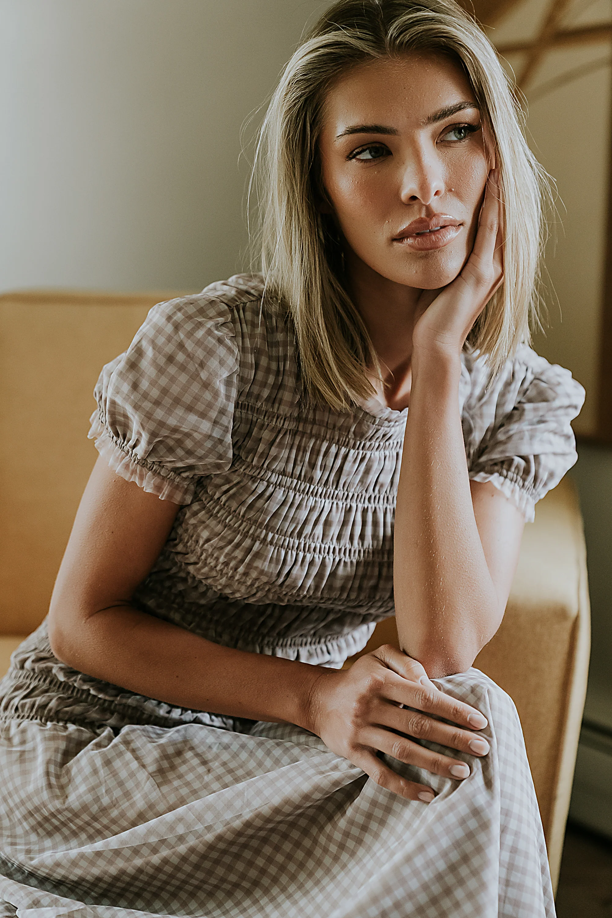 Daisy Gingham Maxi Dress - FINAL SALE - Image 7