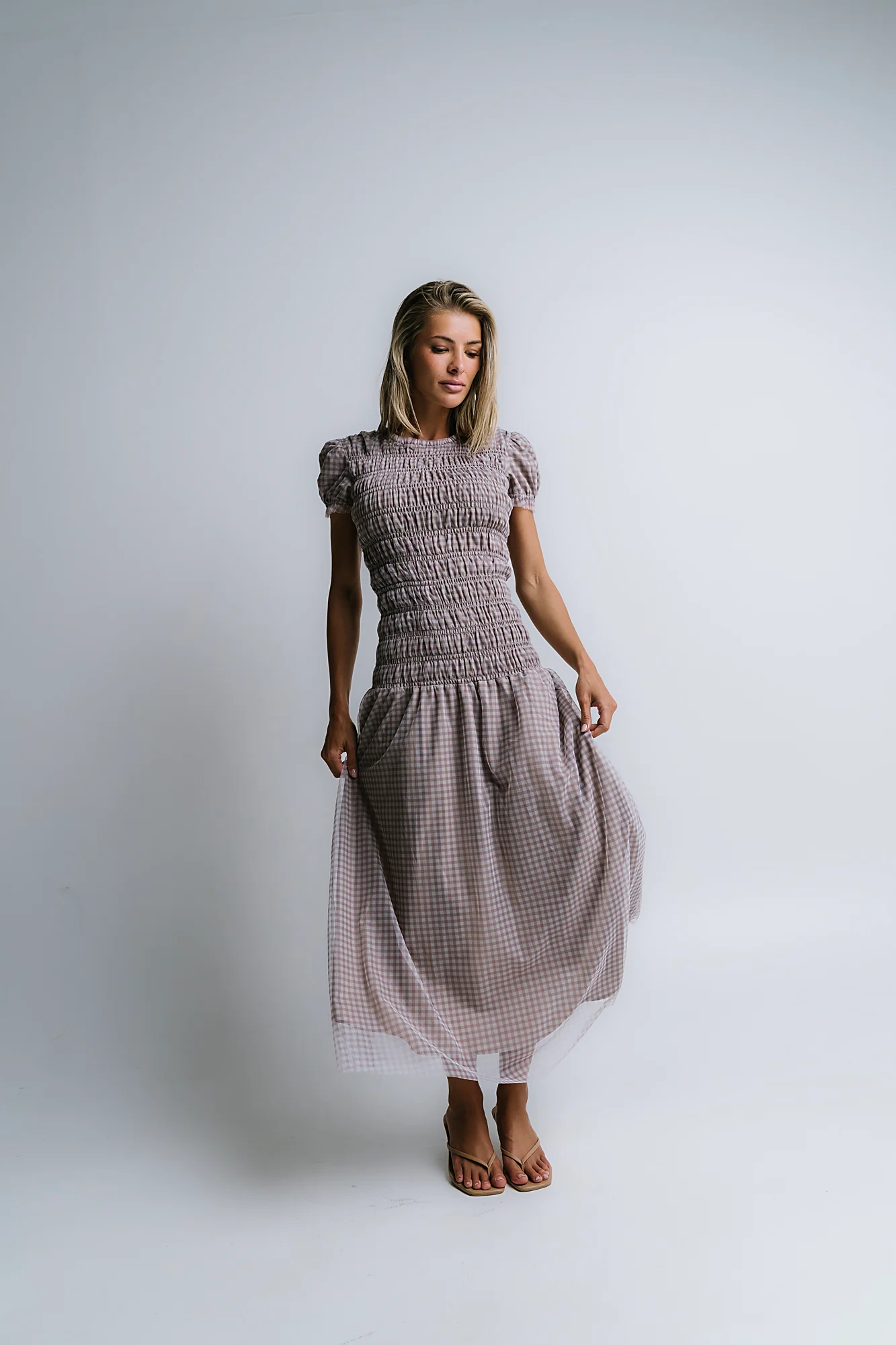 Daisy Gingham Maxi Dress - FINAL SALE - Image 8