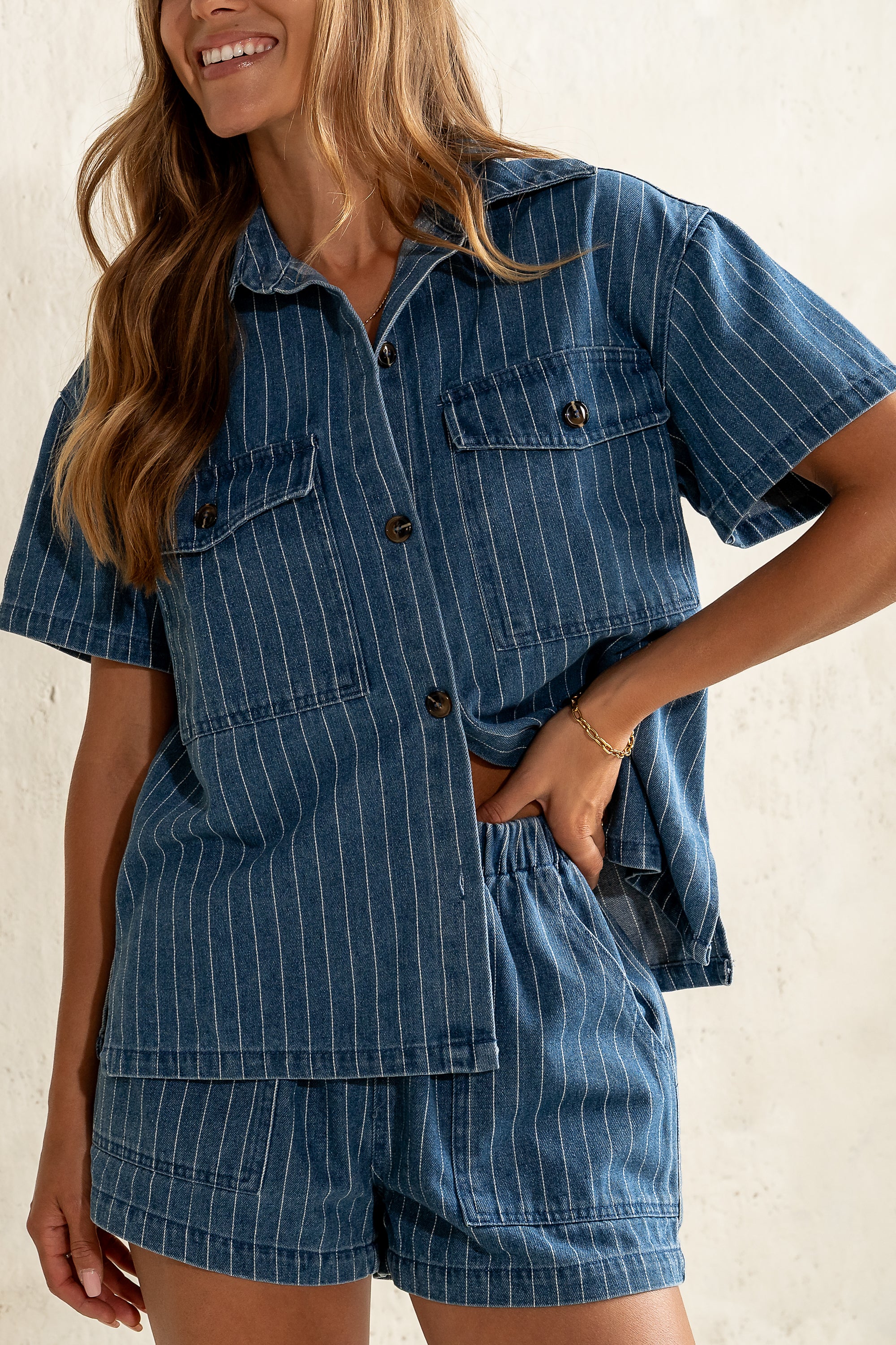 Daisy Striped Button Up - Image 2
