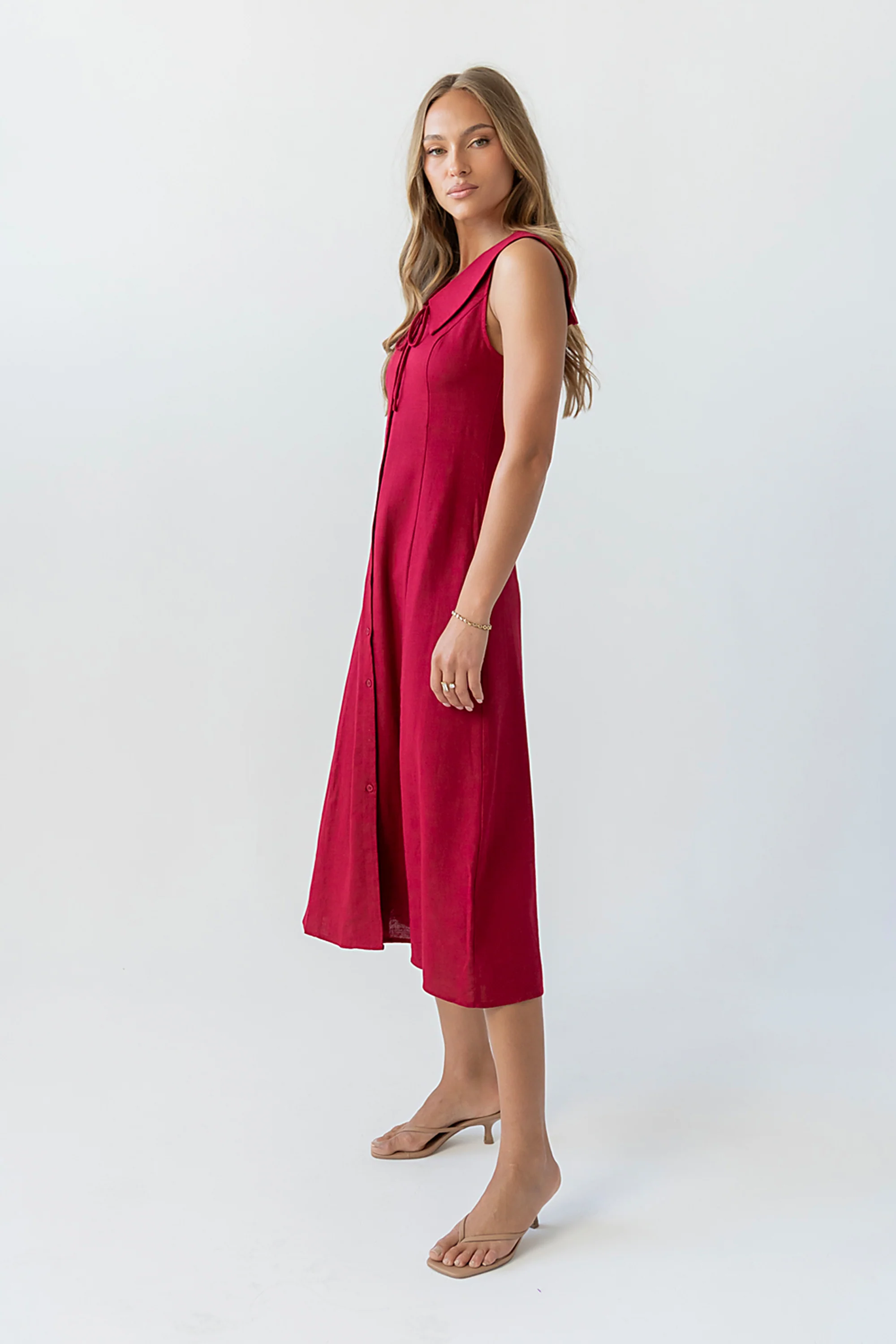 Danika Button Down Maxi Dress - Image 3