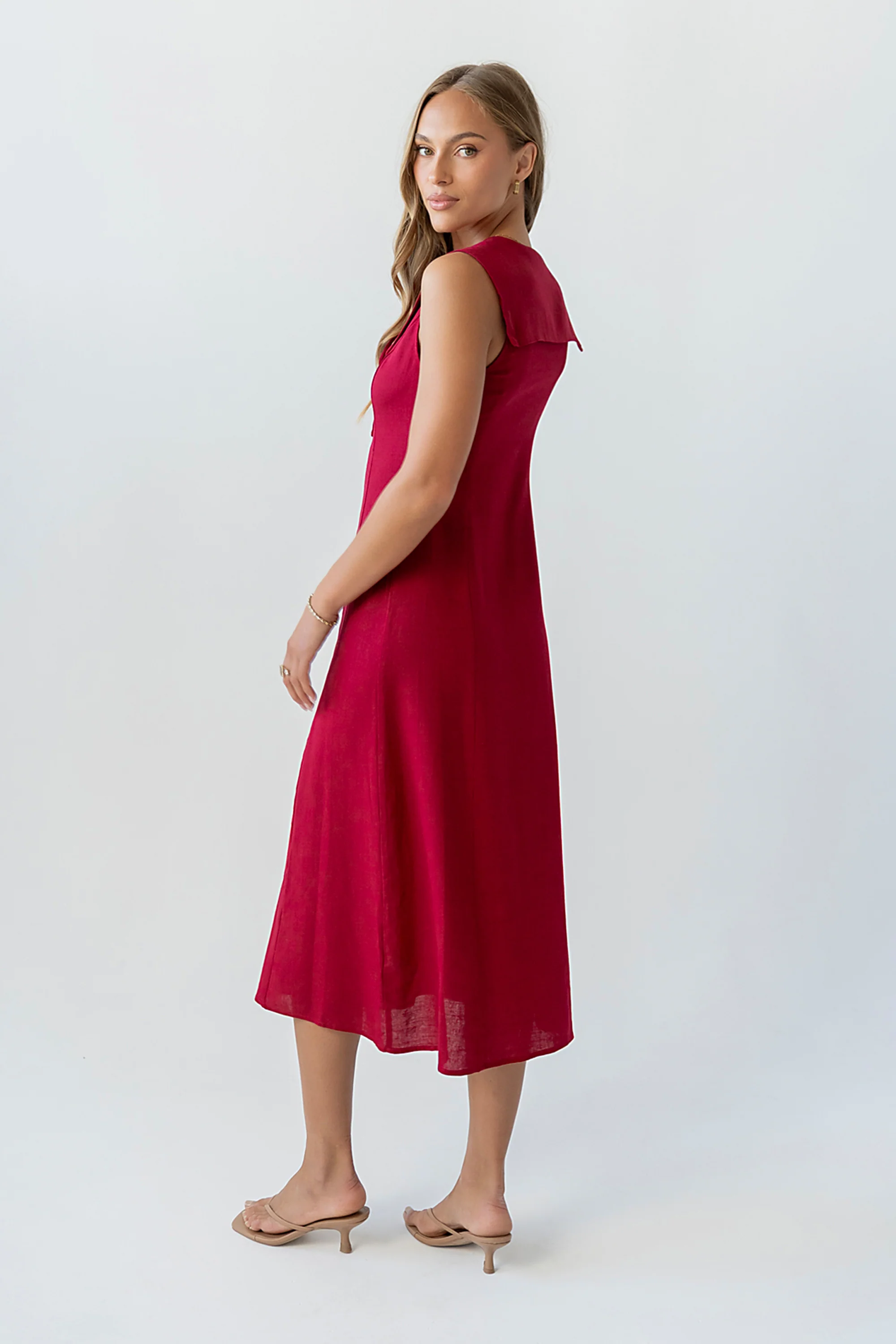 Danika Button Down Maxi Dress - Image 4