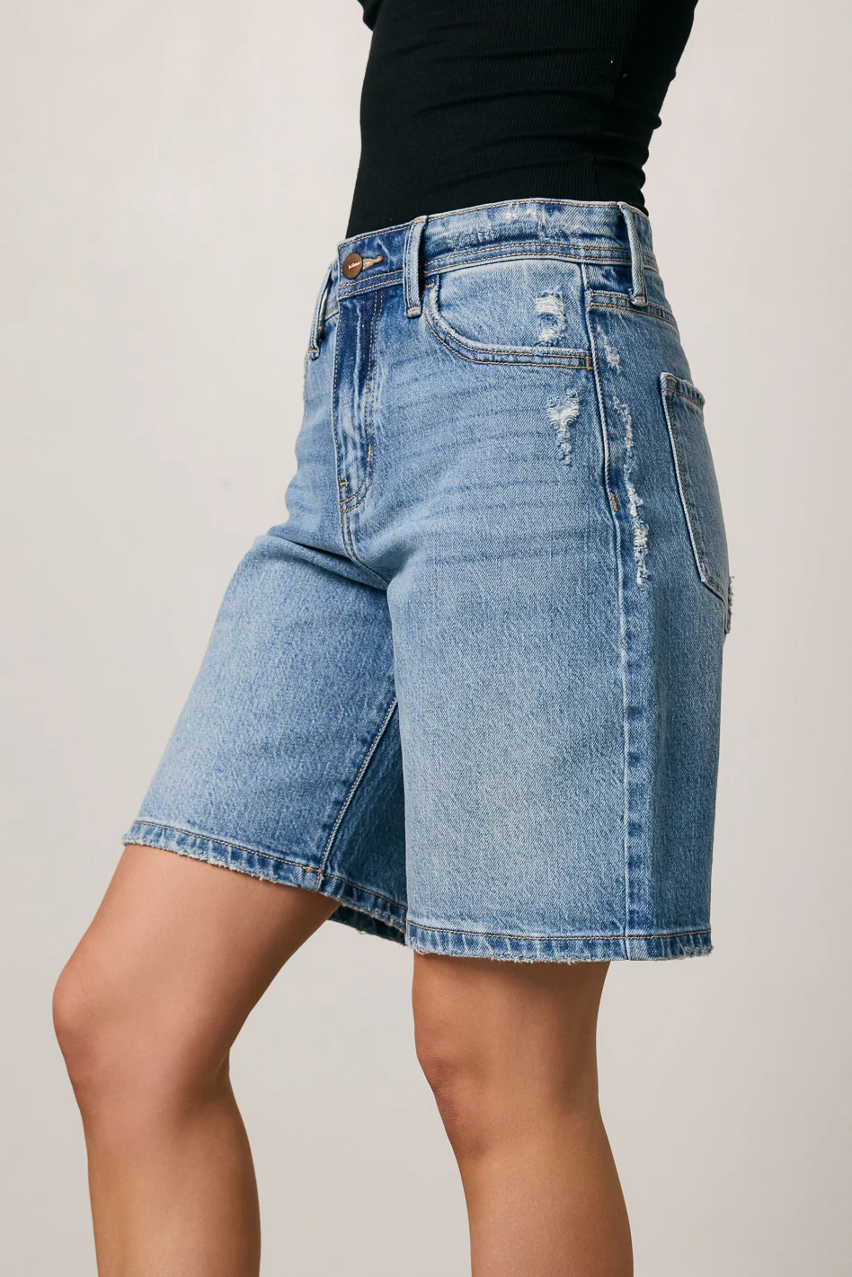 Danika Denim Bermuda Shorts - Image 7