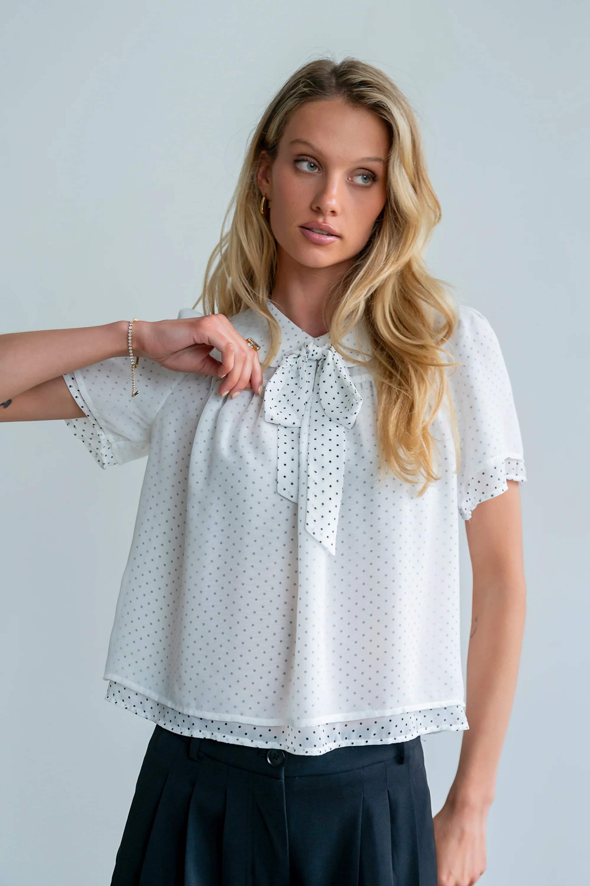 Danika Polka Dot Blouse - Image 4