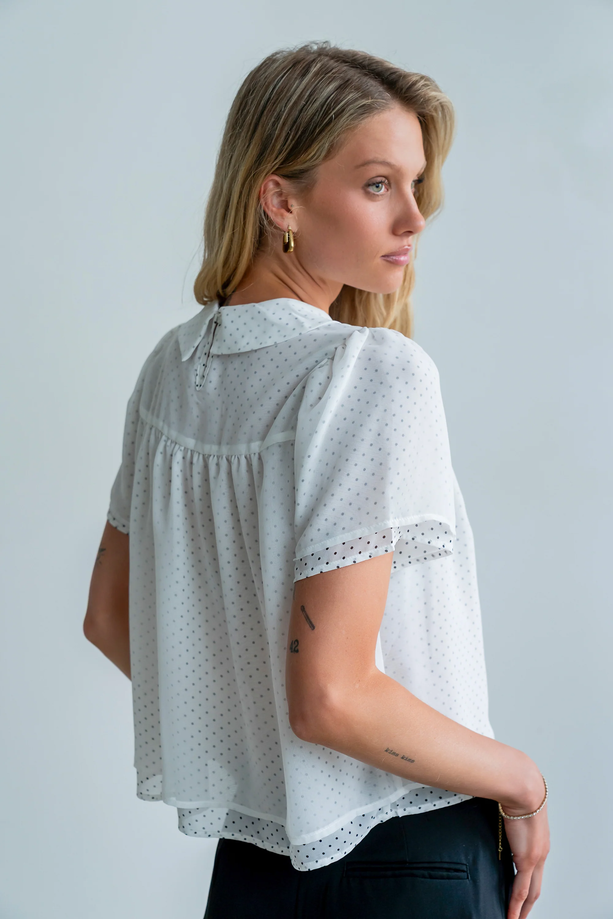Danika Polka Dot Blouse - Image 5