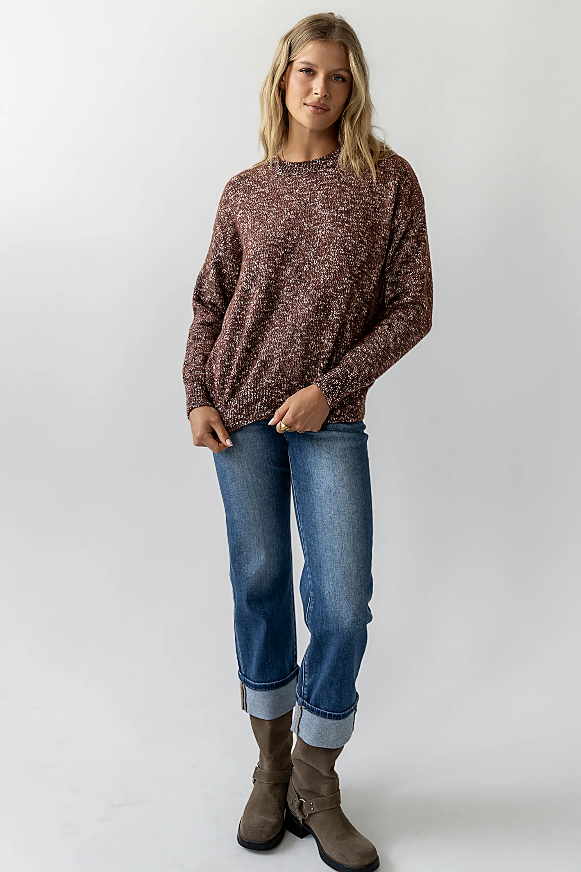 Daphne Knit Sweater in Brown - FINAL SALE - Image 2
