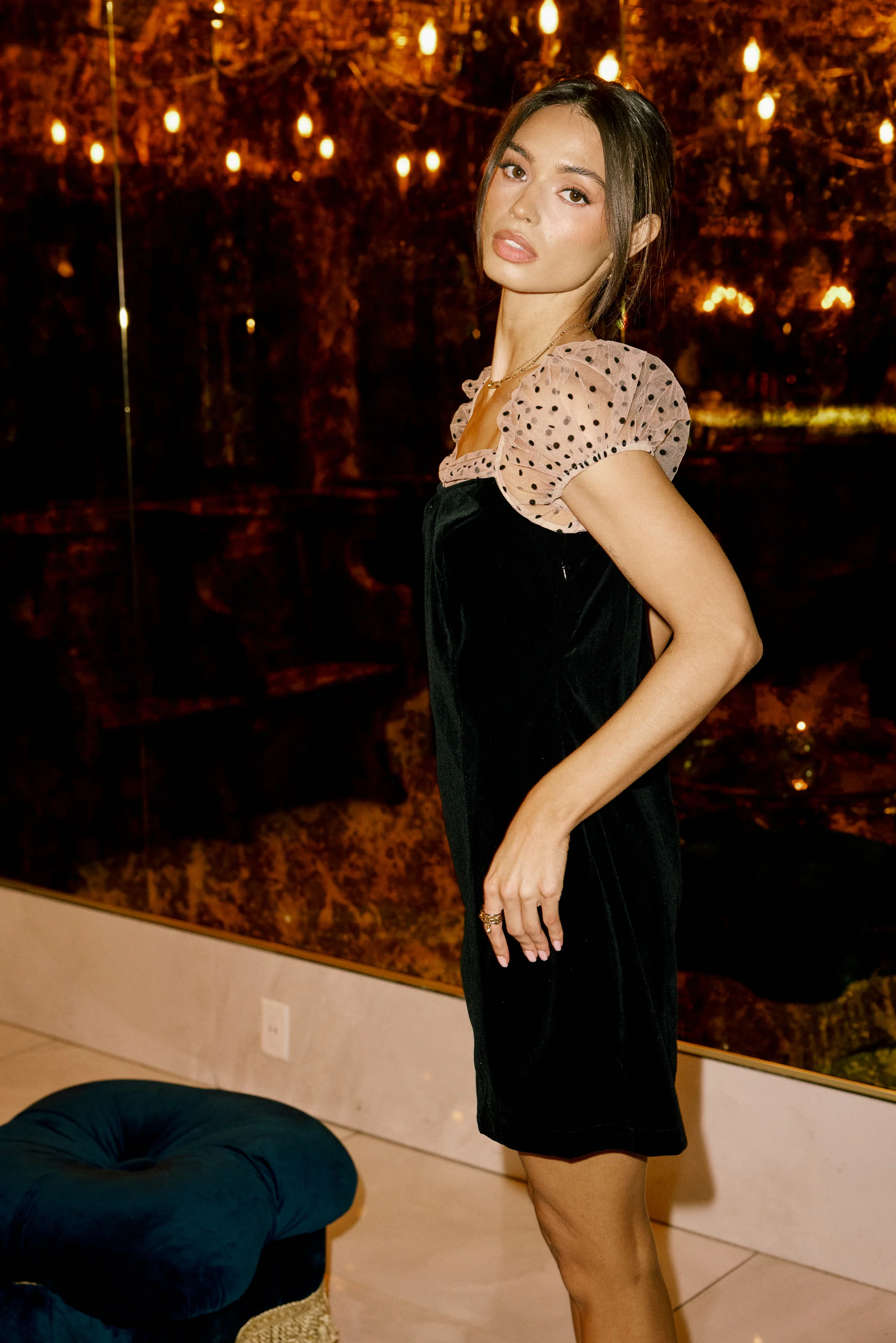 Darren Polka Dot Mini Dress - FINAL SALE - Image 3