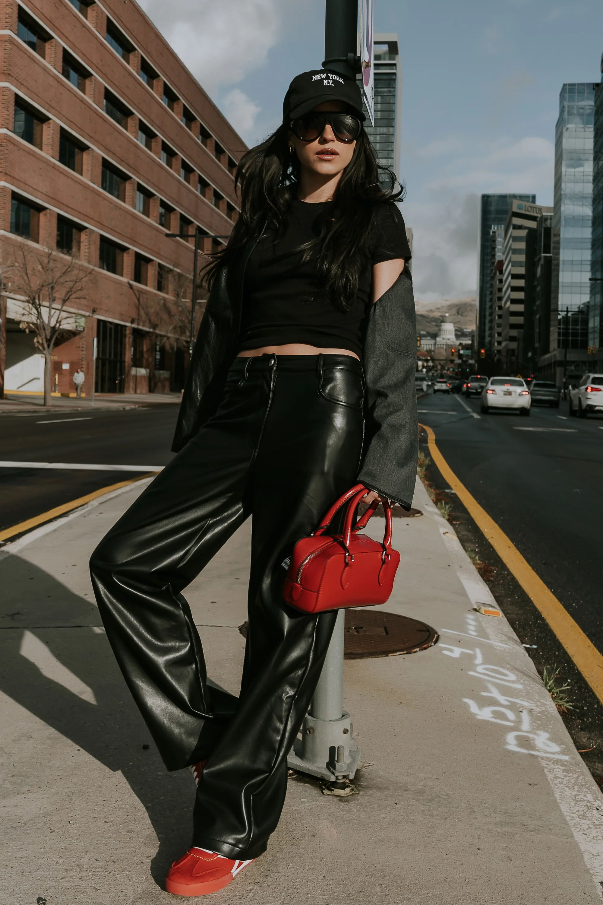 Dayna Vegan Leather Pants - FINAL SALE - Image 3