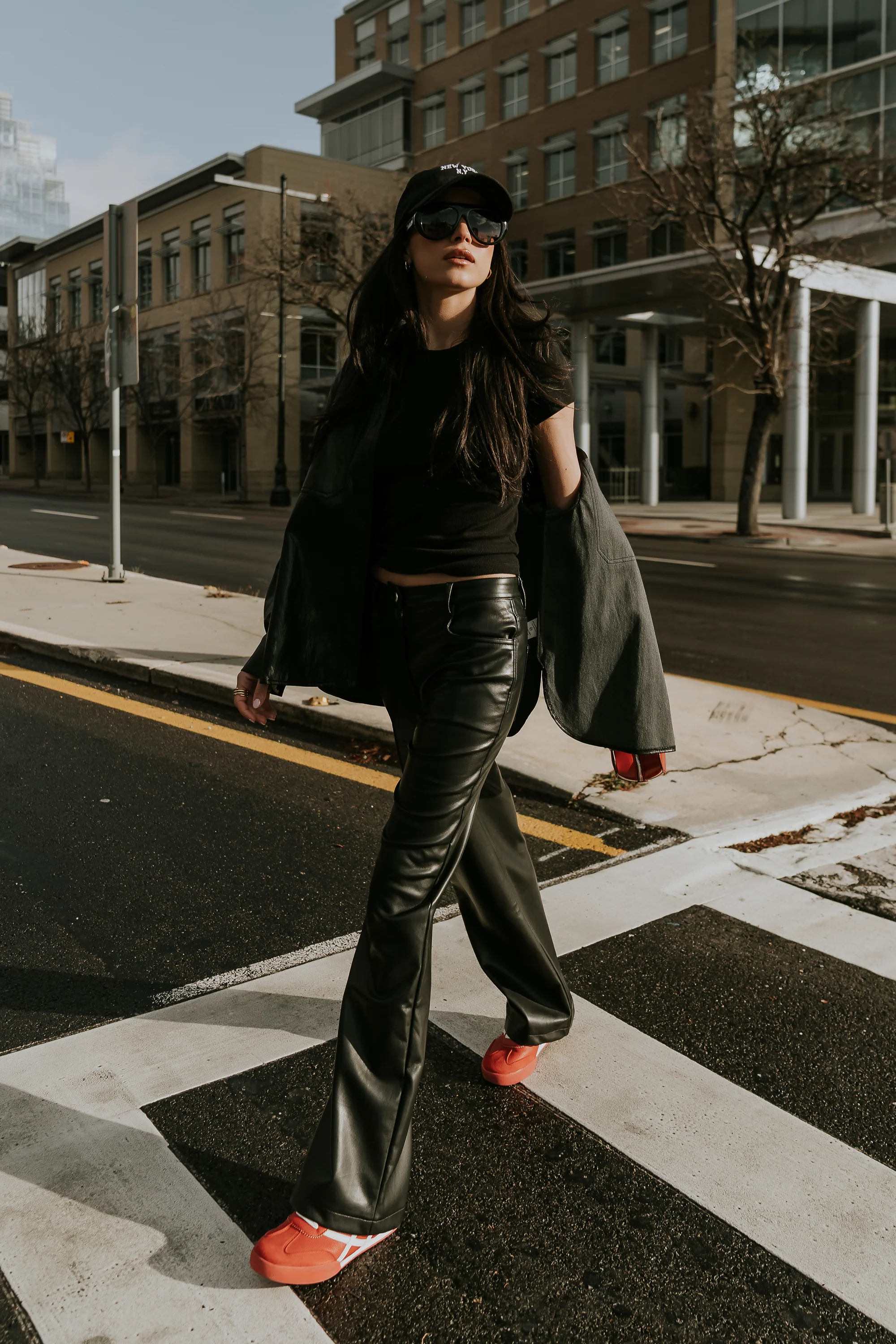 Dayna Vegan Leather Pants - FINAL SALE - Image 4