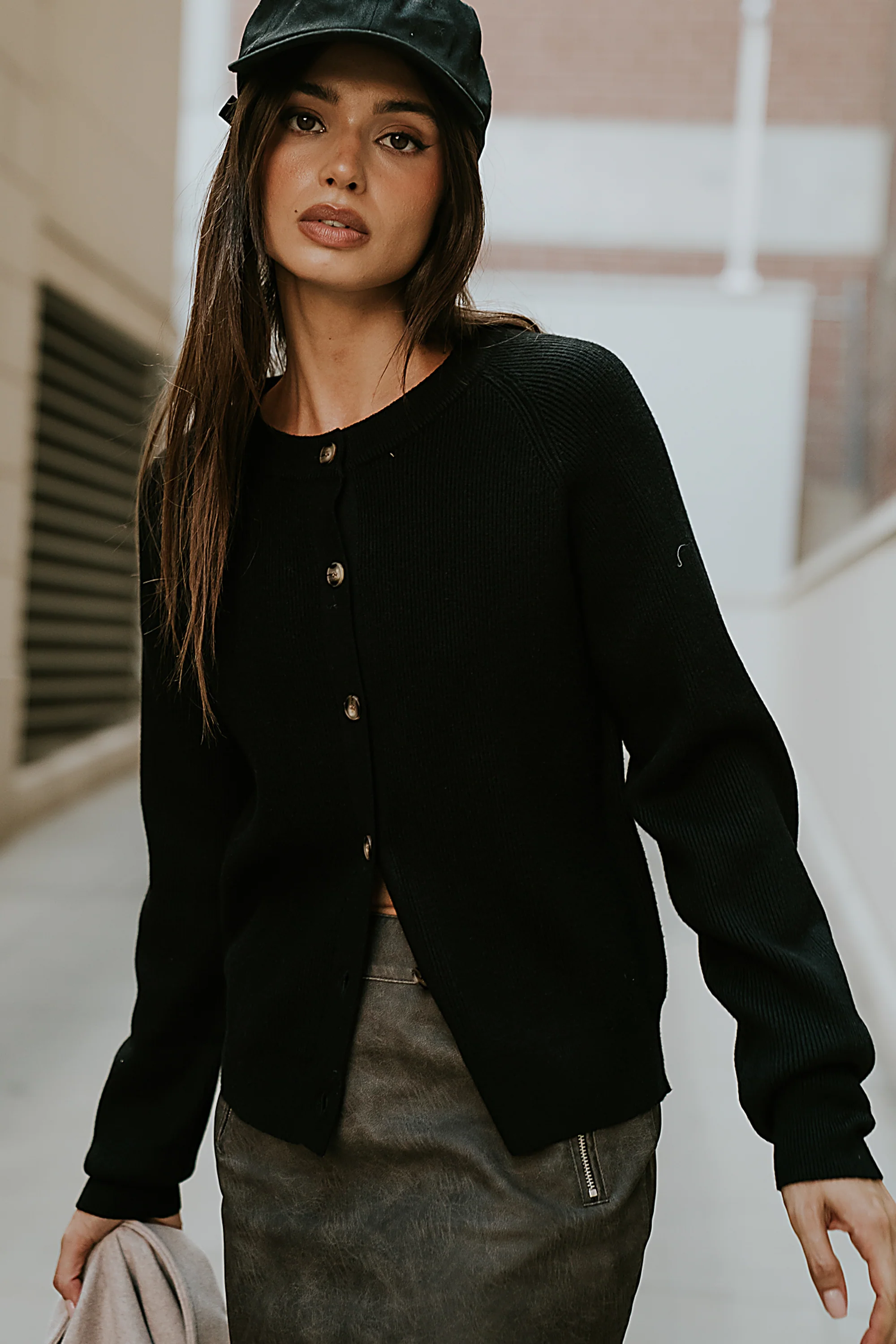 Debbie Ribbed Sweater in Black - FINAL SALE - Image 5