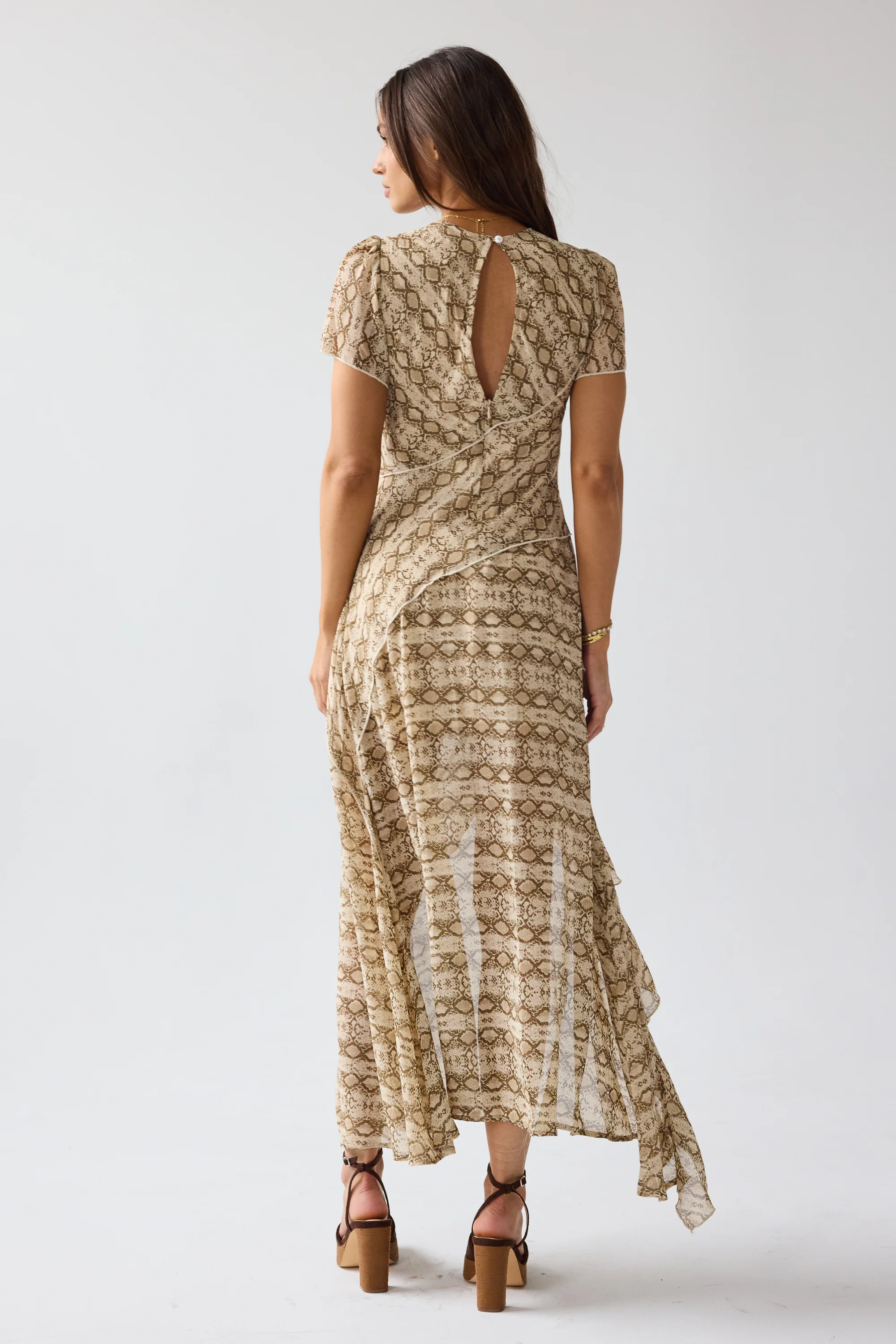 Debbie Snake Maxi Dress - Image 3
