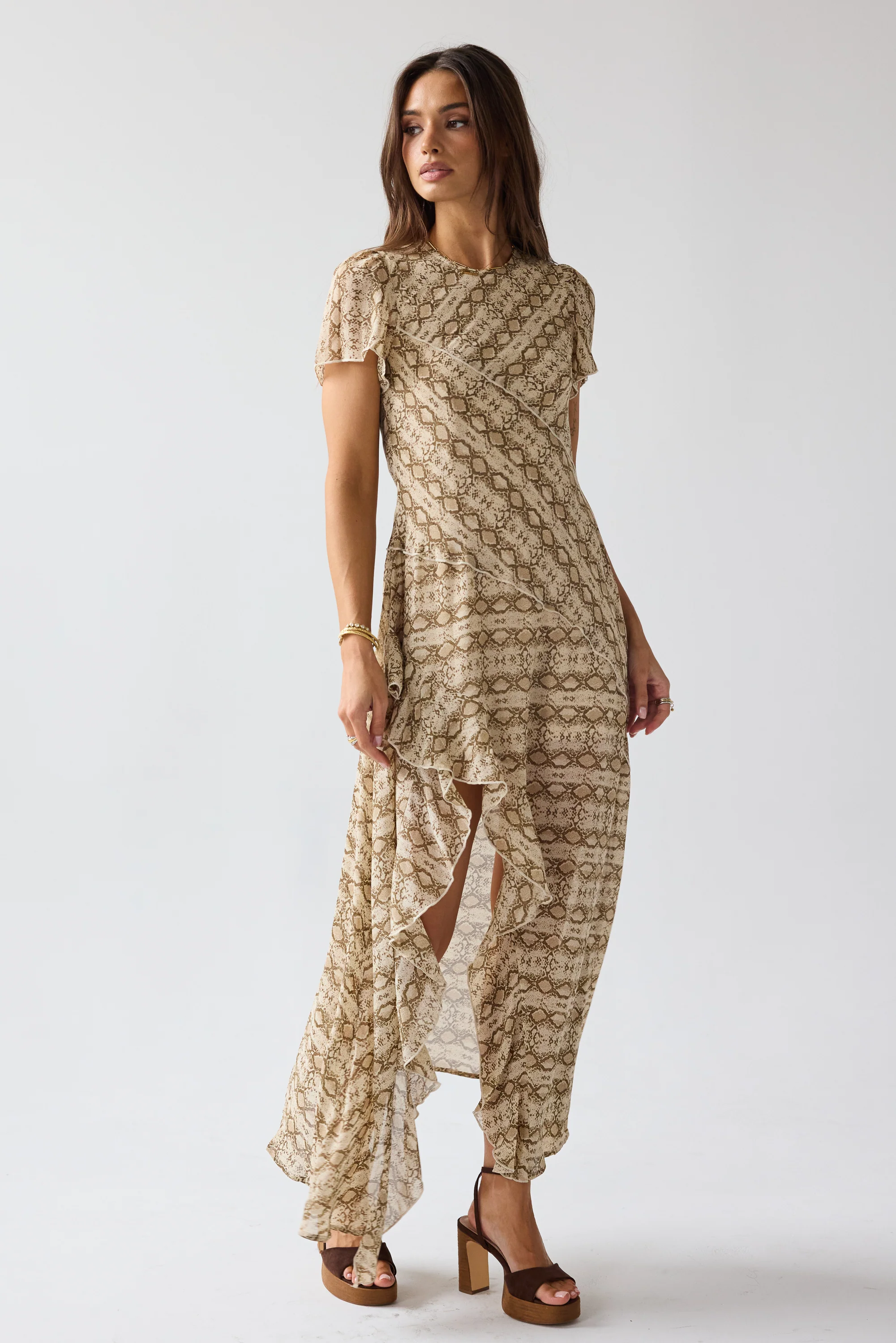 Debbie Snake Maxi Dress - Image 5
