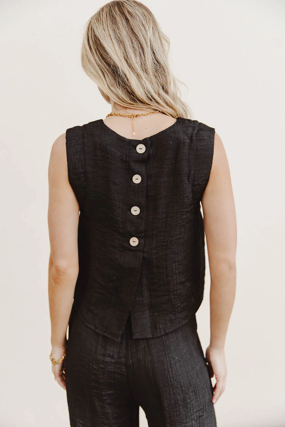 Debbie Tank Top in Black - FINAL SALE - Image 2