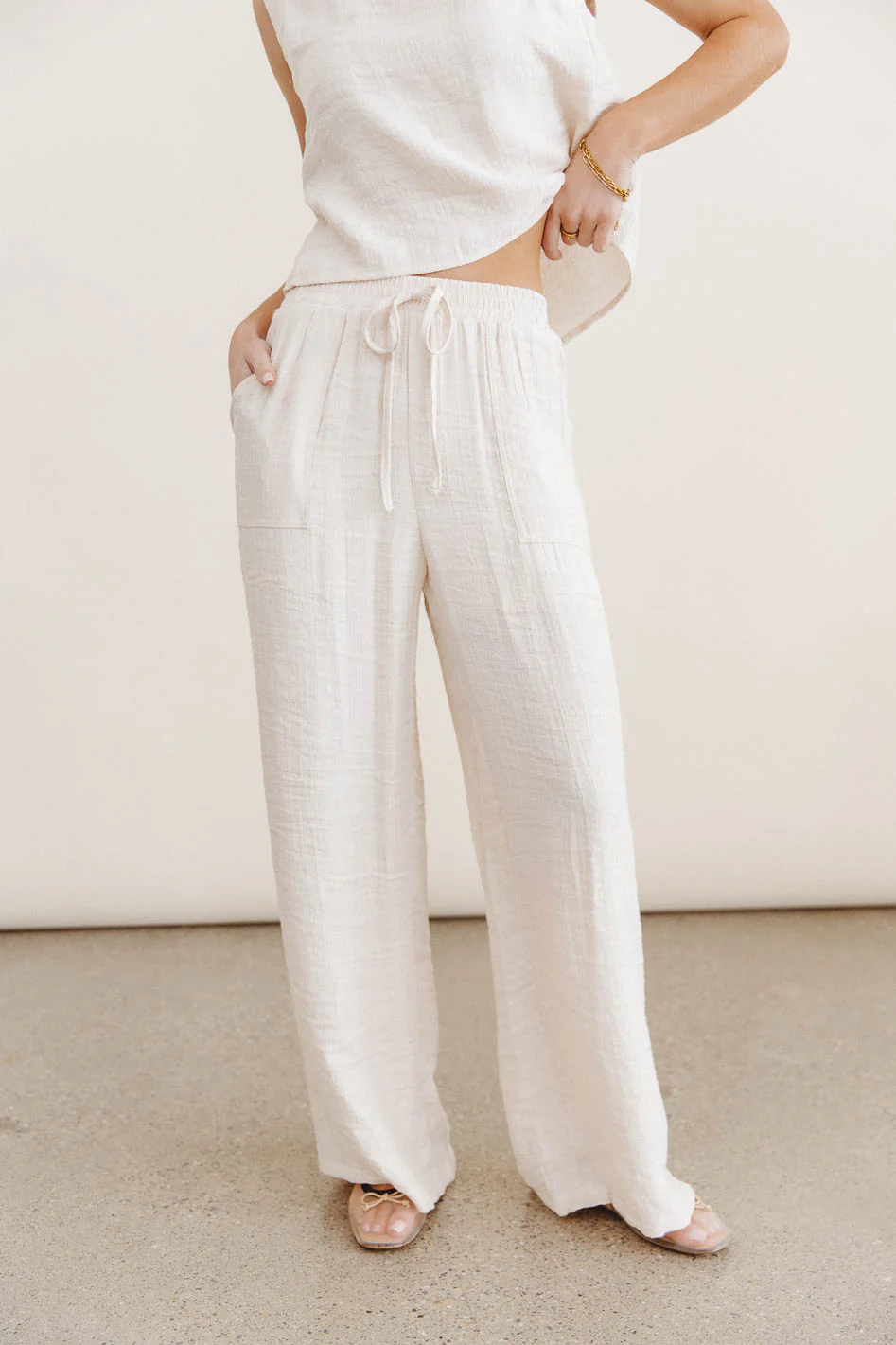 Debbie Tank Top in Oatmeal - FINAL SALE - Image 3
