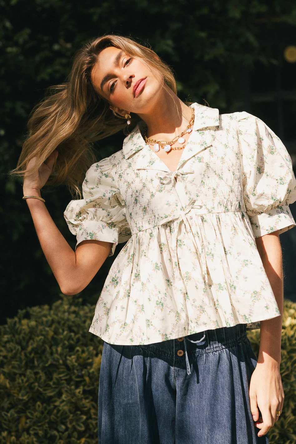 Denise Floral Blouse - FINAL SALE - Image 5