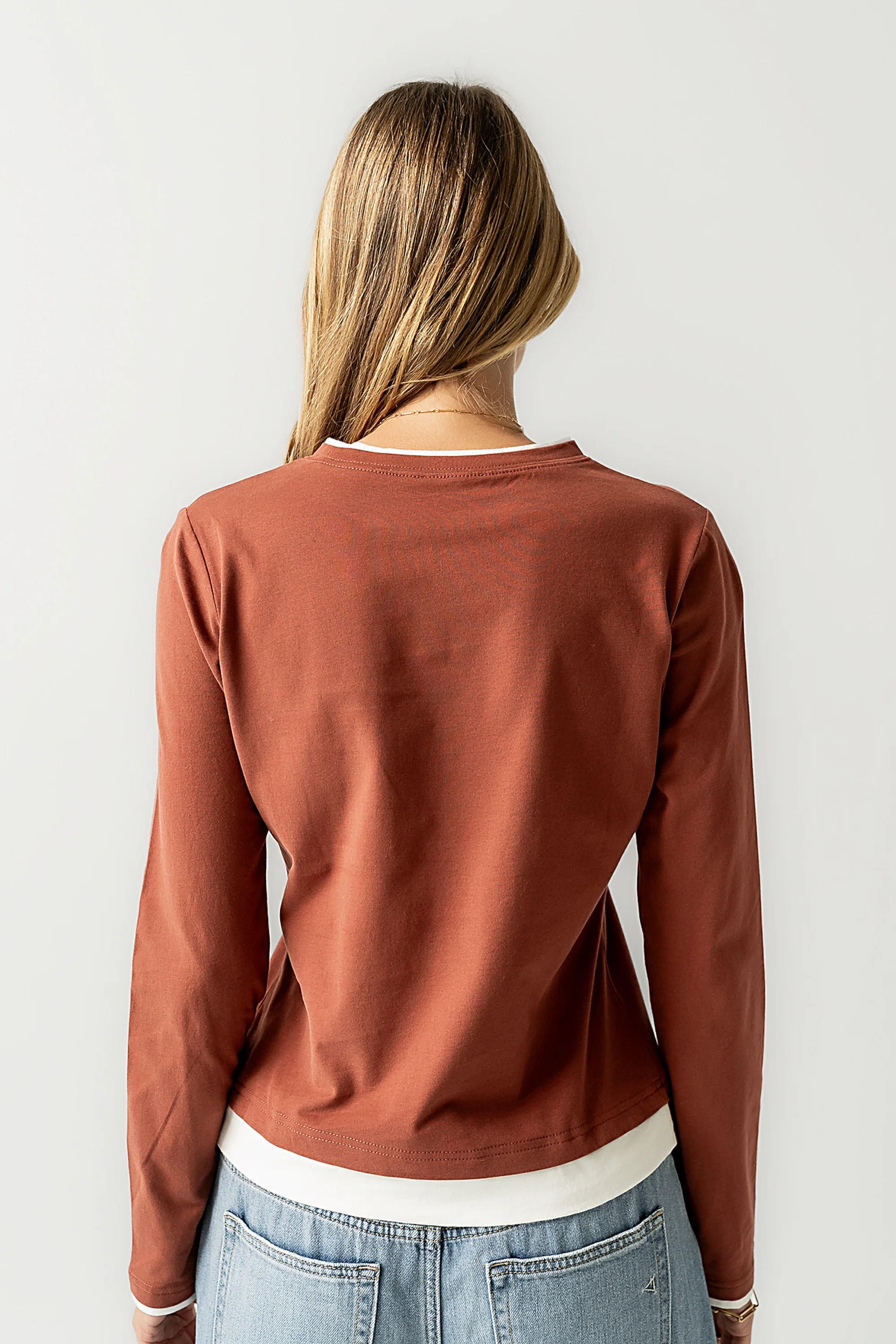 Destiny Double Layer Top in Rust - FINAL SALE - Image 9