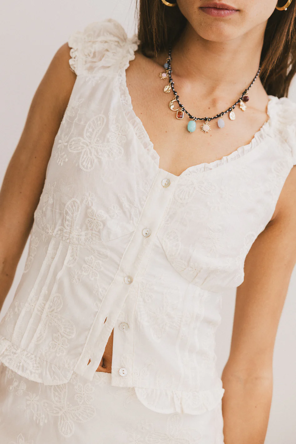 Devin Embroidered Top - FINAL SALE - Image 2