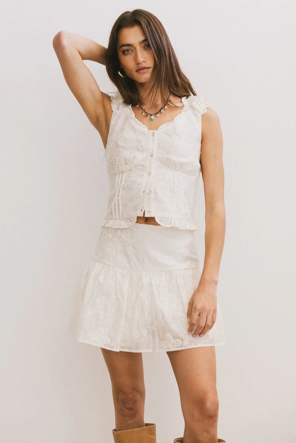 Devin Embroidered Top - FINAL SALE - Image 3
