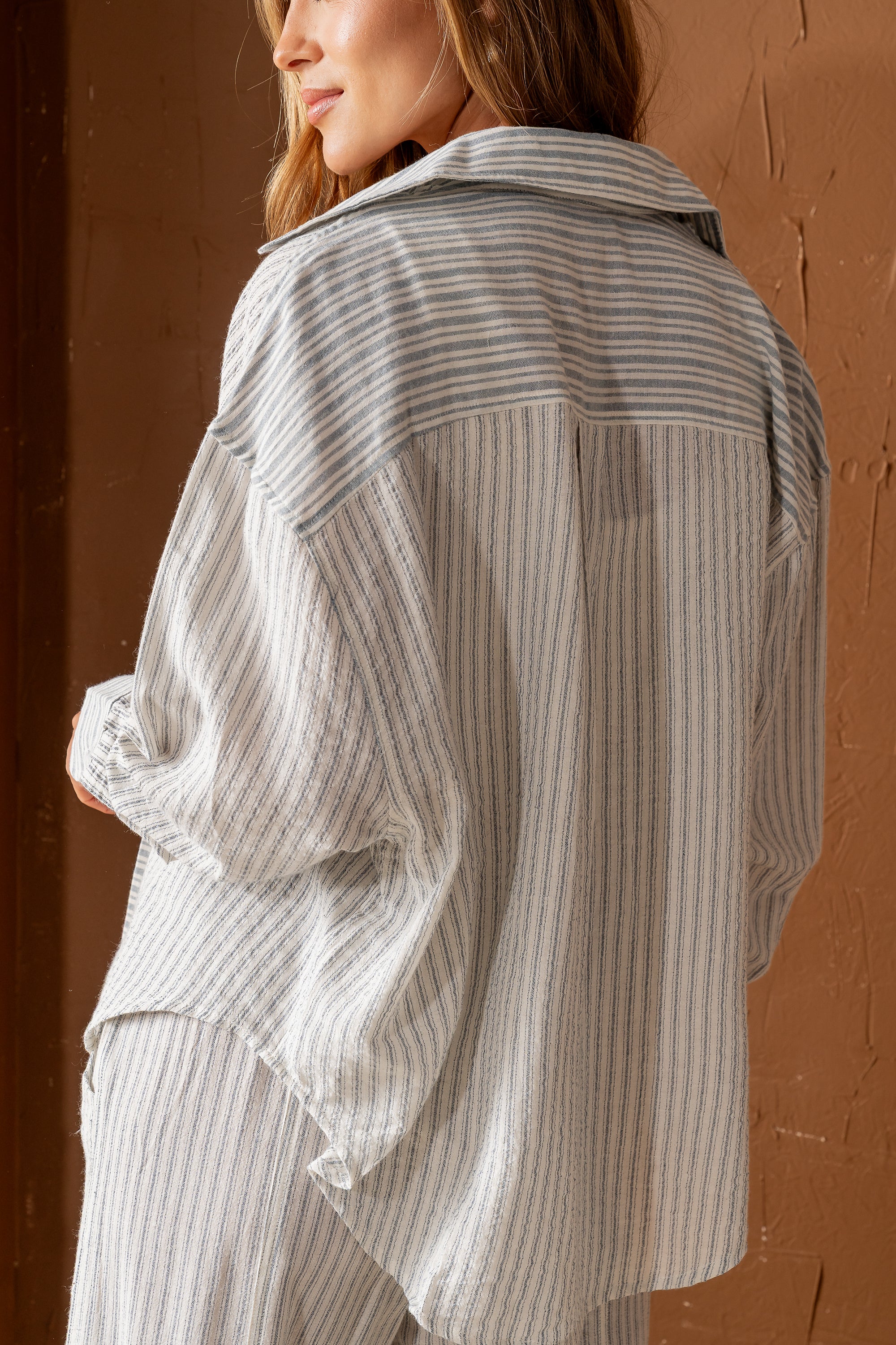 Diana Striped Button Up - FINAL SALE - Image 2
