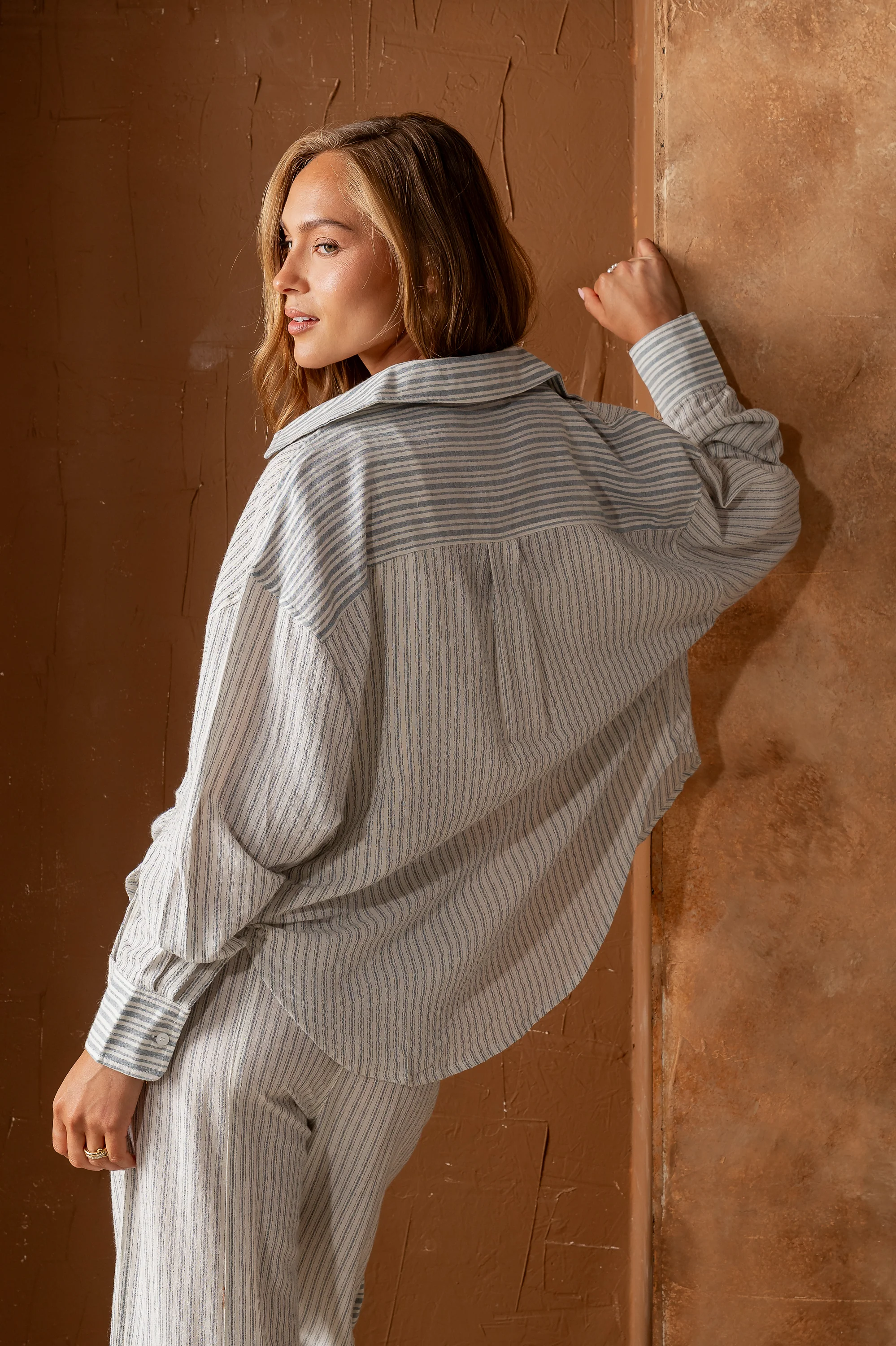 Diana Striped Button Up - FINAL SALE - Image 4