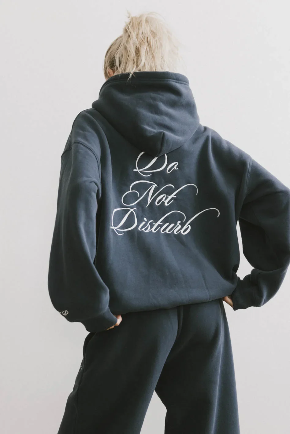 Do Not Disturb Sweatshirt in Navy - FINAL SALE