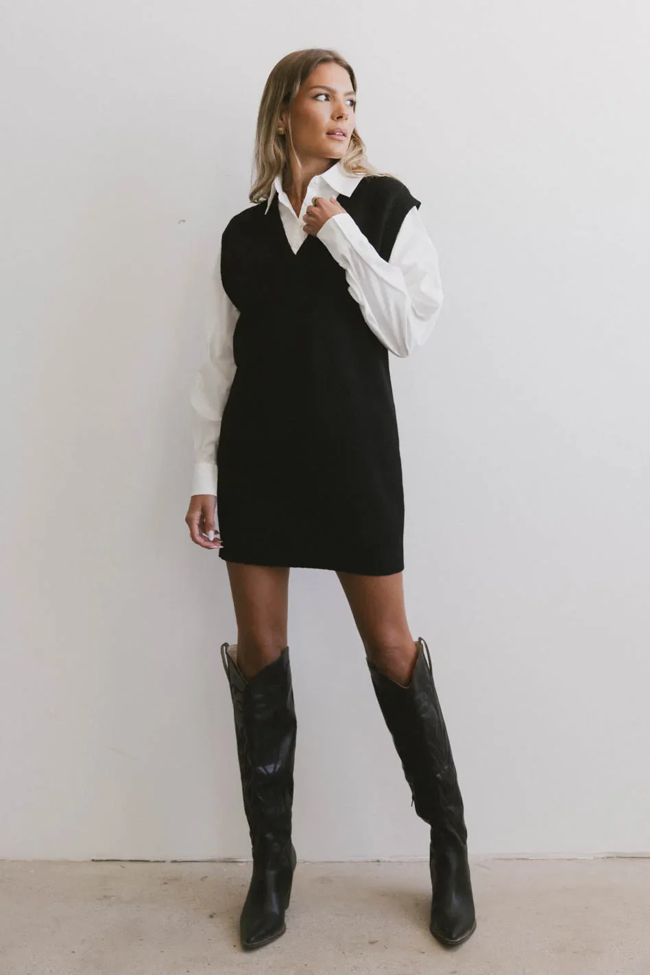 Dottie Mini Dress in Black - FINAL SALE - Image 4