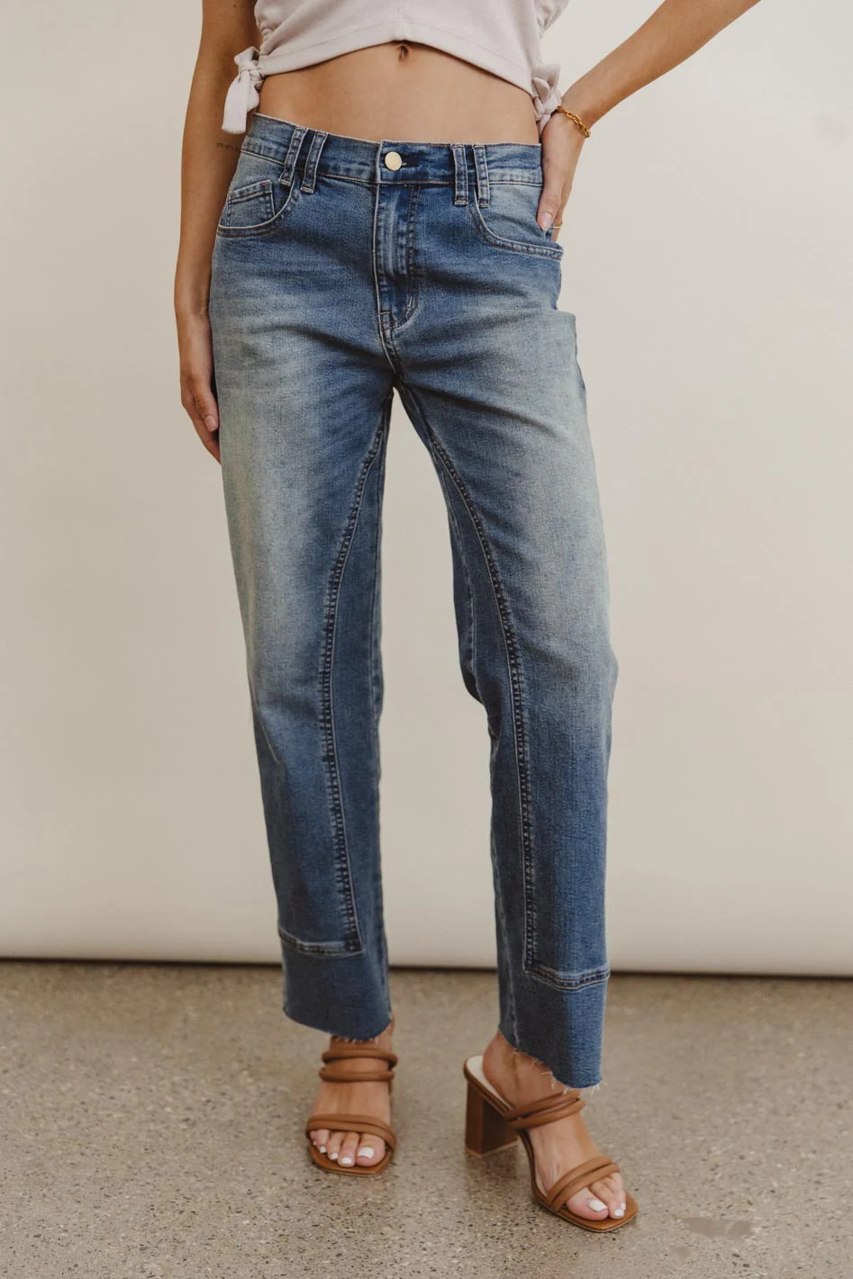 Drake Panelled Jeans - FINAL SALE - Image 3