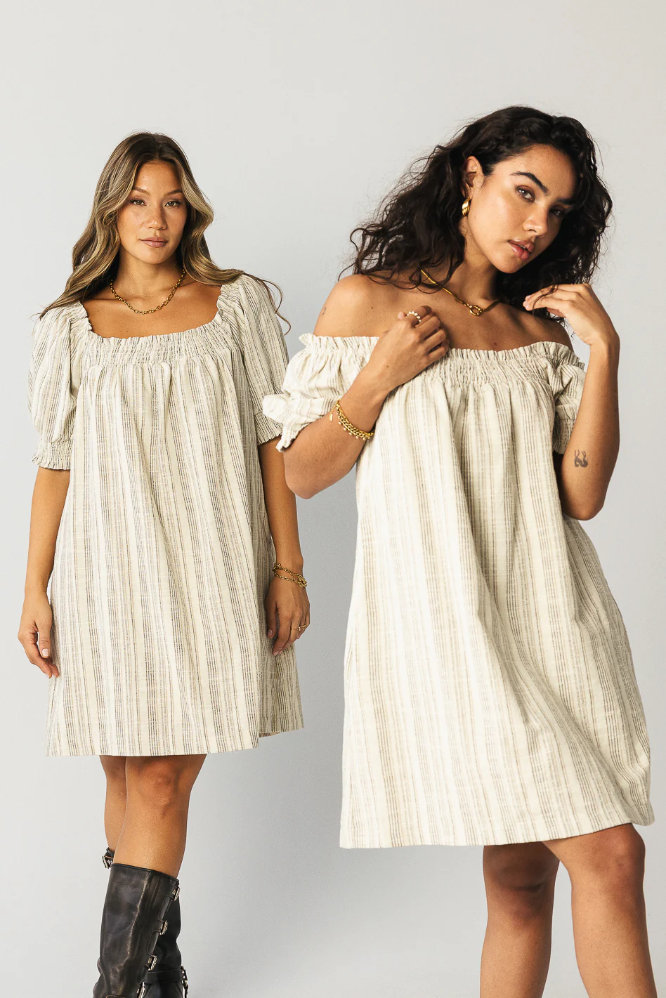Drew Striped Babydoll Dress - FINAL SALE