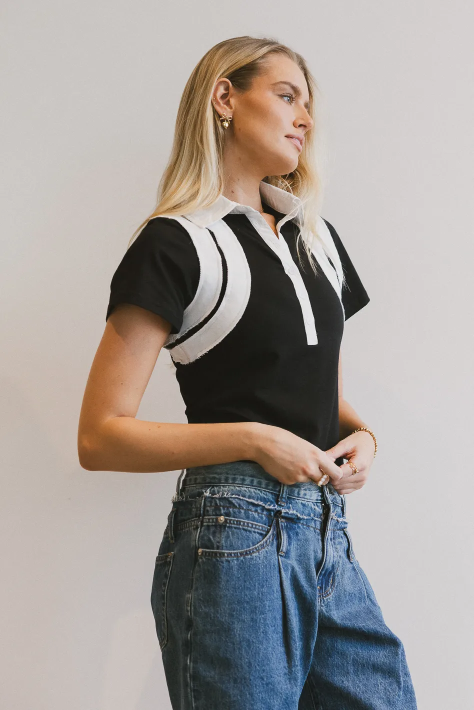 Dune Contrast Top - FINAL SALE