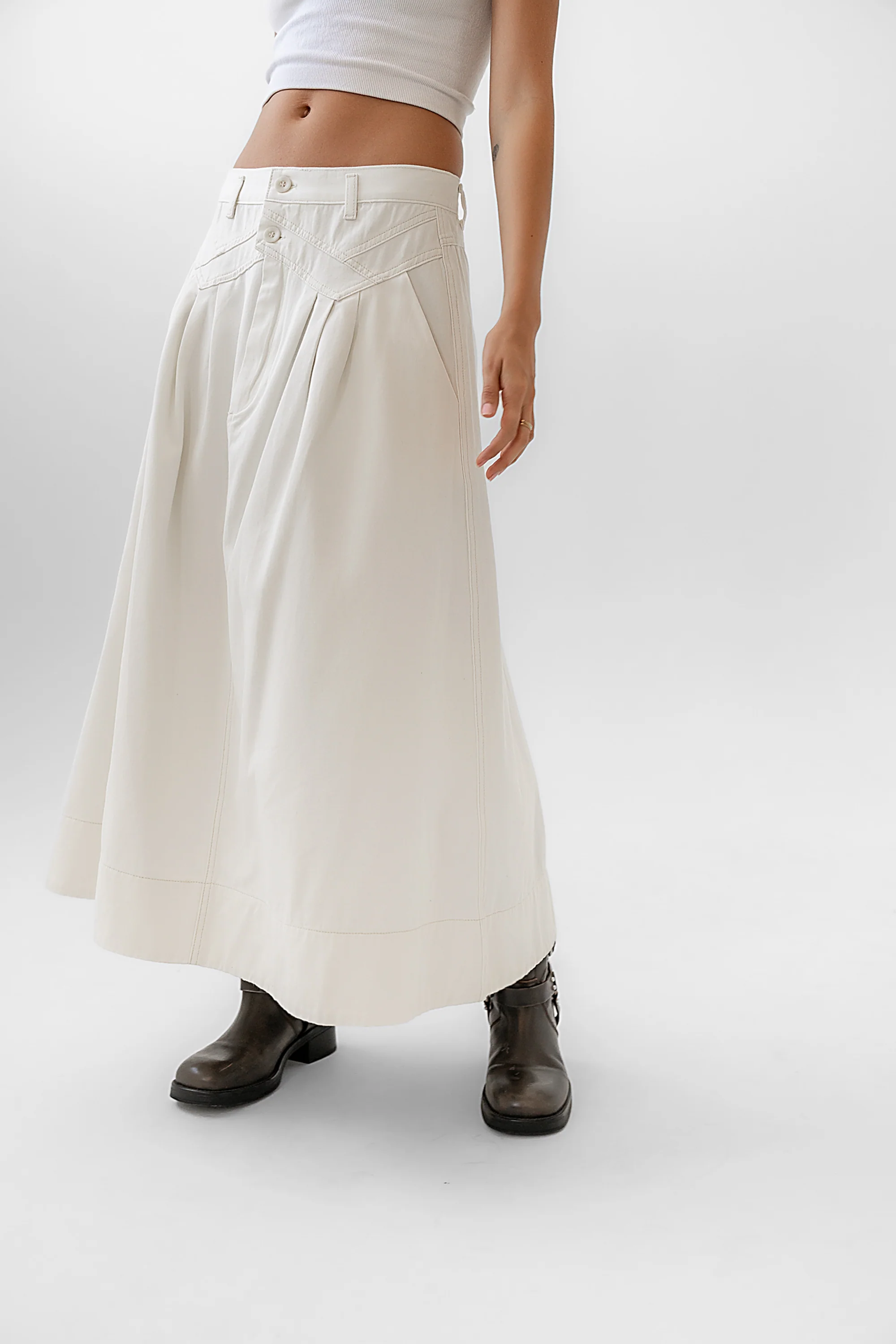 Eddie Denim Maxi Skirt - FINAL SALE - Image 6
