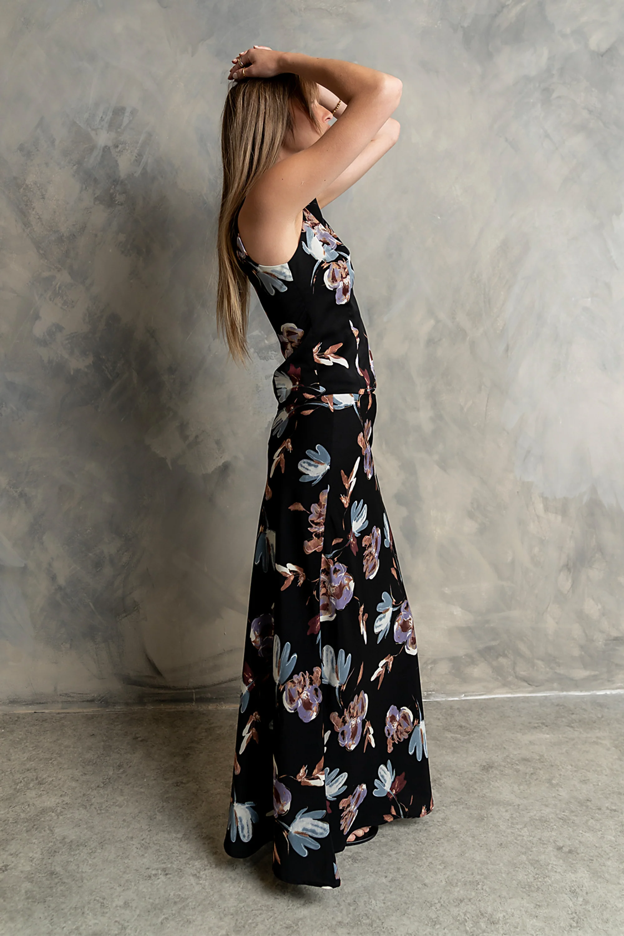 Eden Floral Top in Black - Image 5