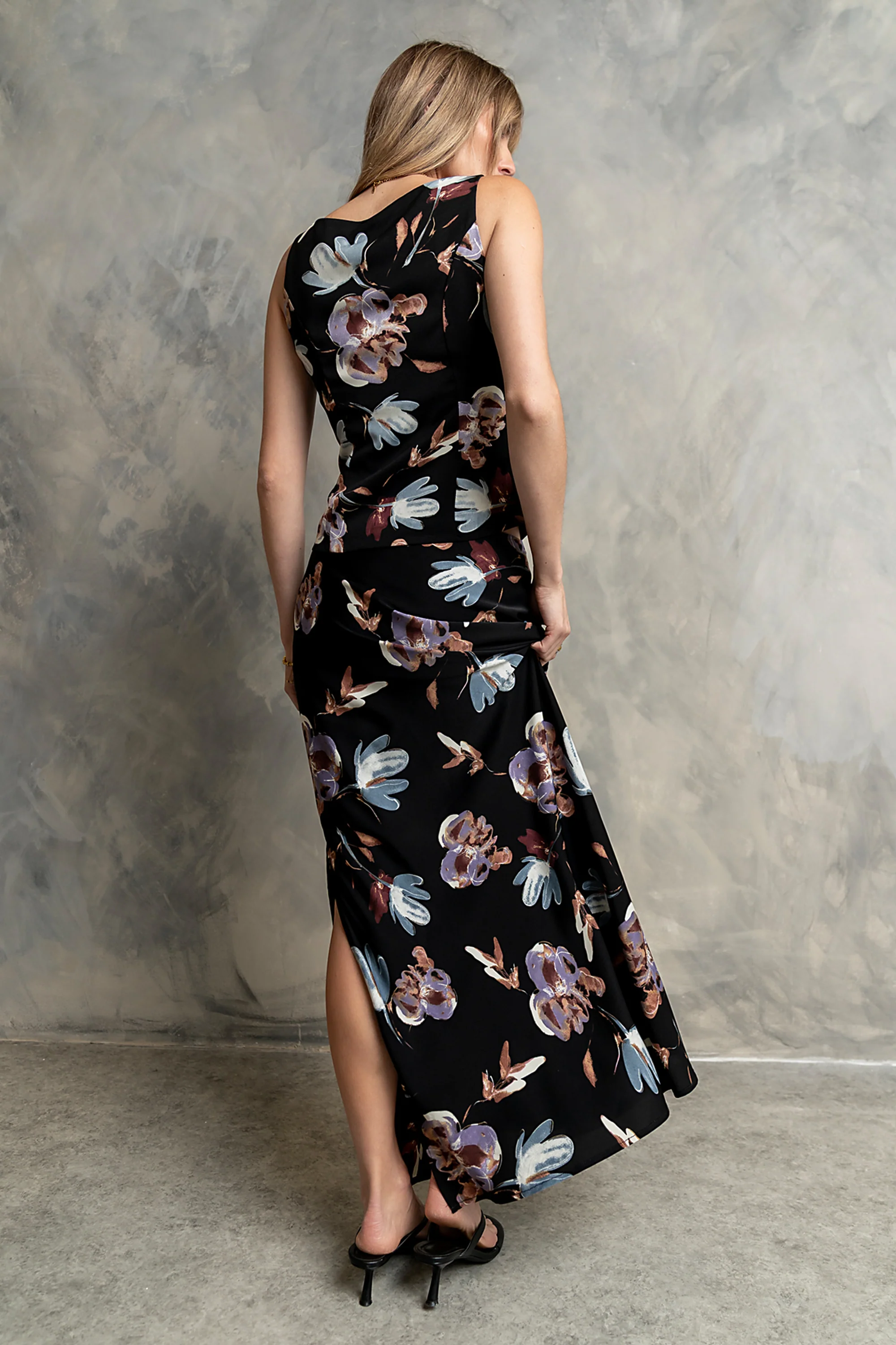 Eden Floral Top in Black - Image 6