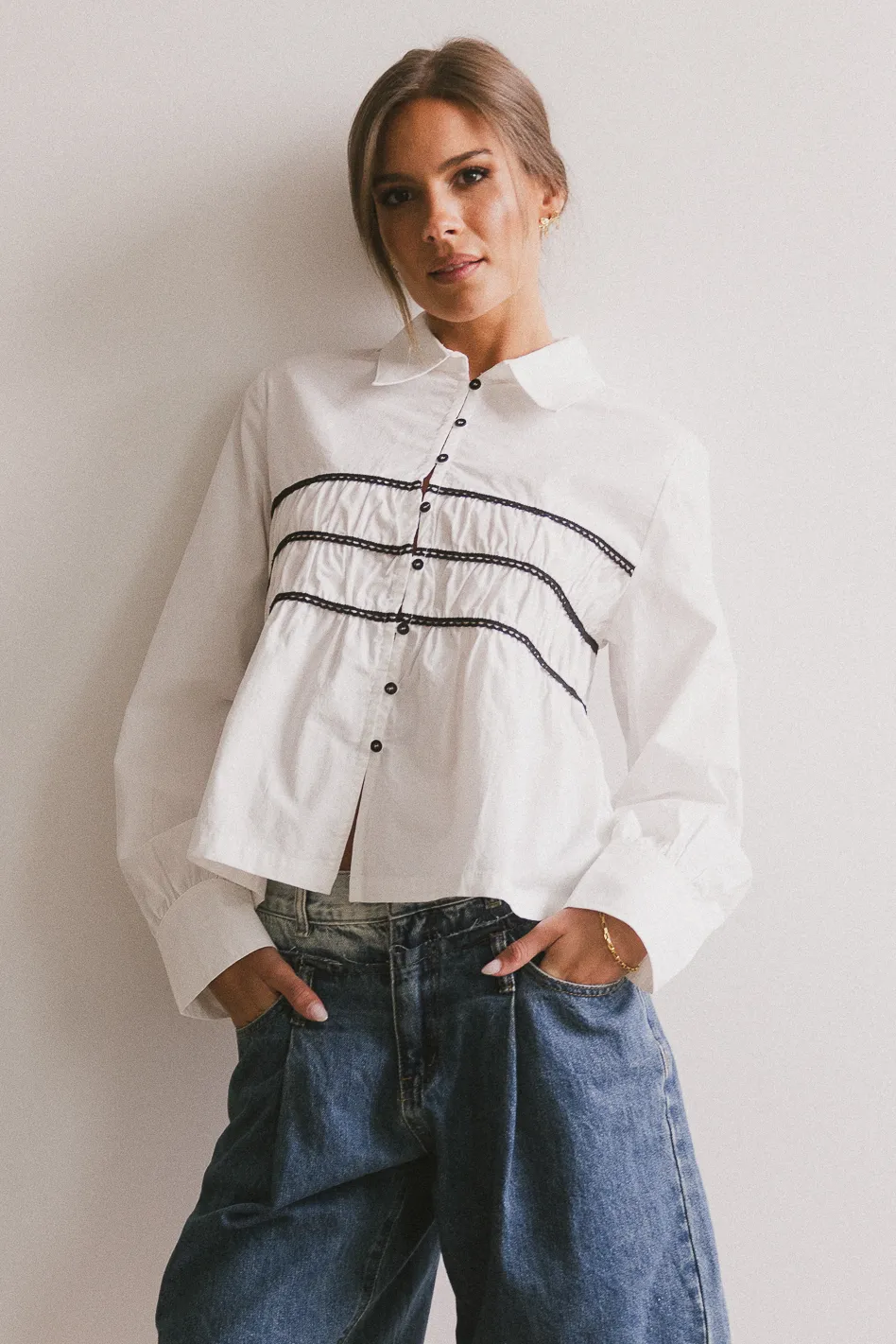 Effie Collared Blouse - FINAL SALE - Image 4